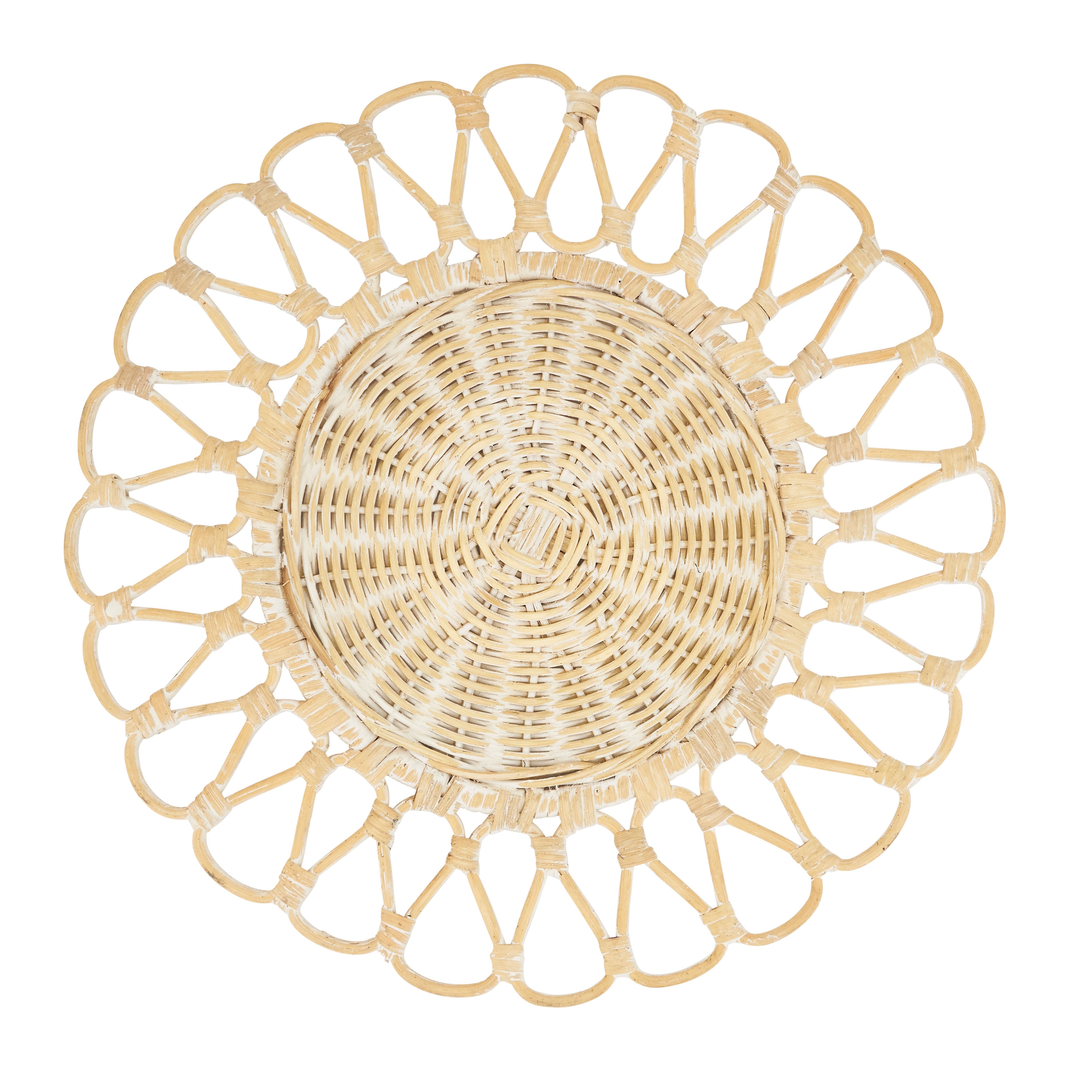 Cutwork Design Rattan Placemat, Set of 4