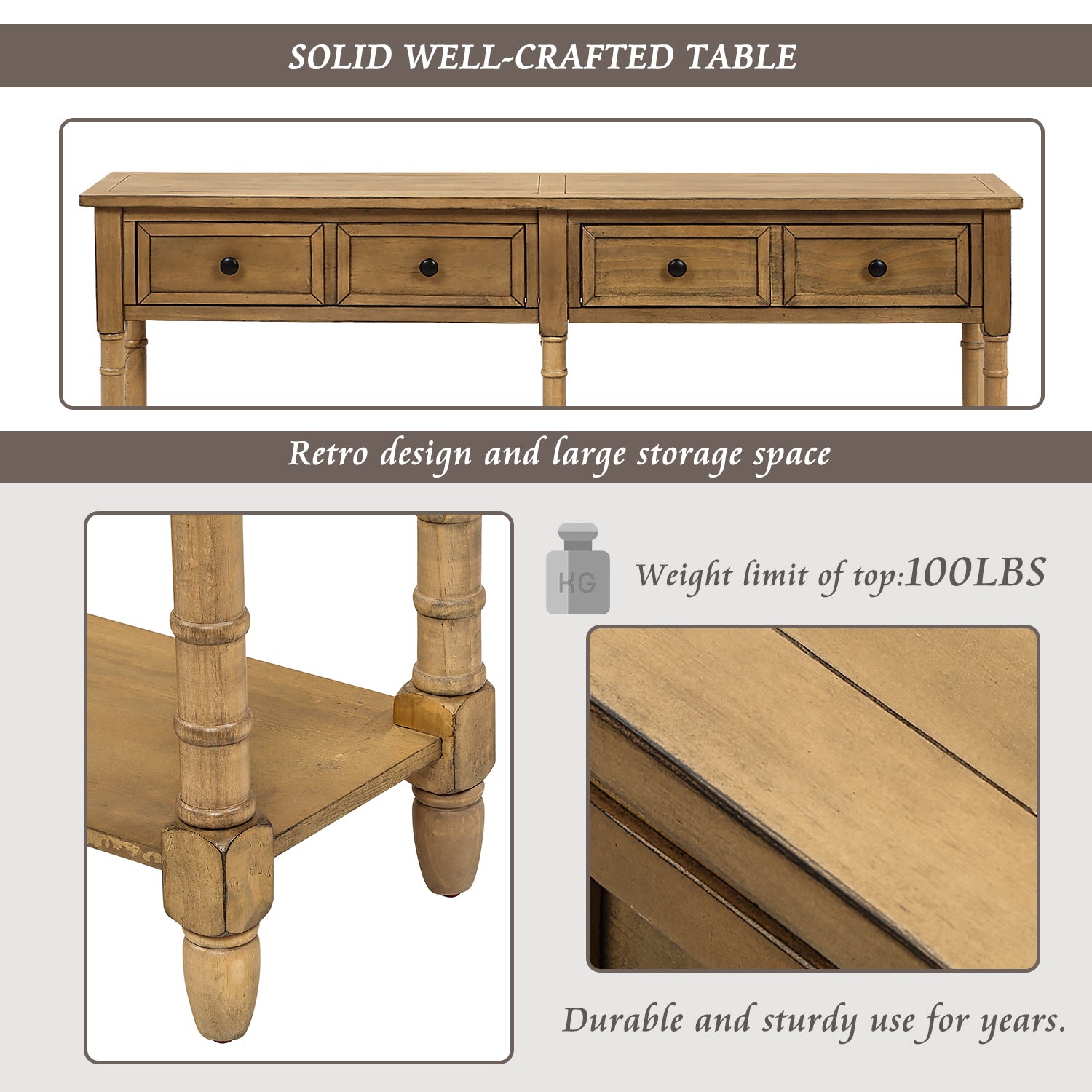 Traditional Console Table