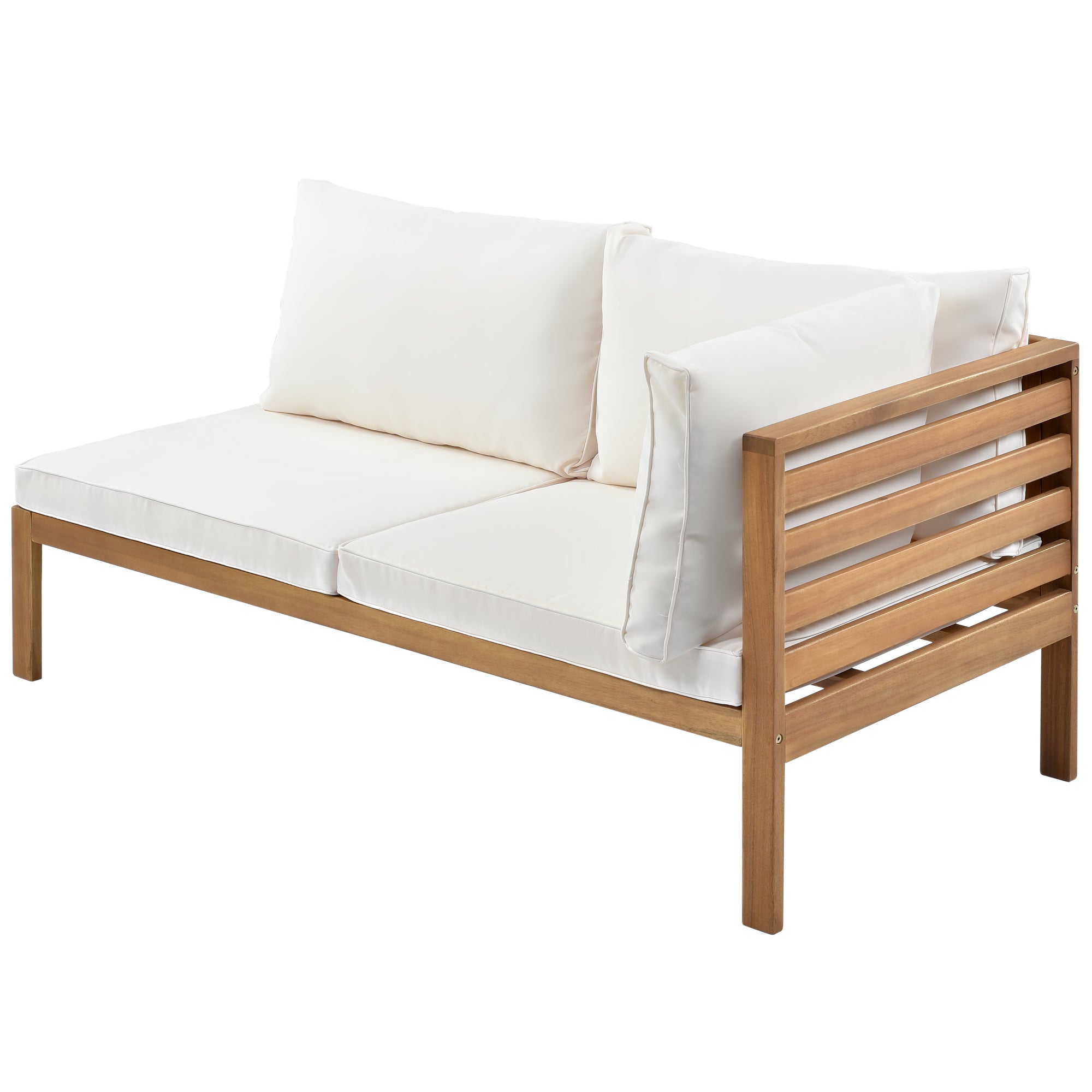 Acacia Wood Outdoor Sofa Seating Set