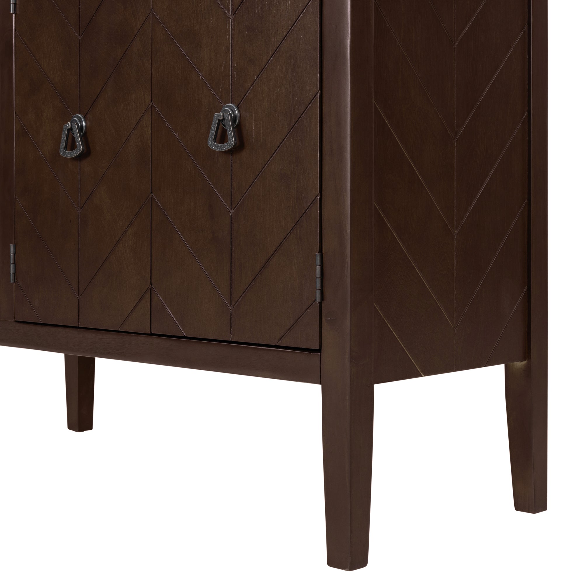 Accent Storage Cabinet with Adjustable Shelf, Antique Grey