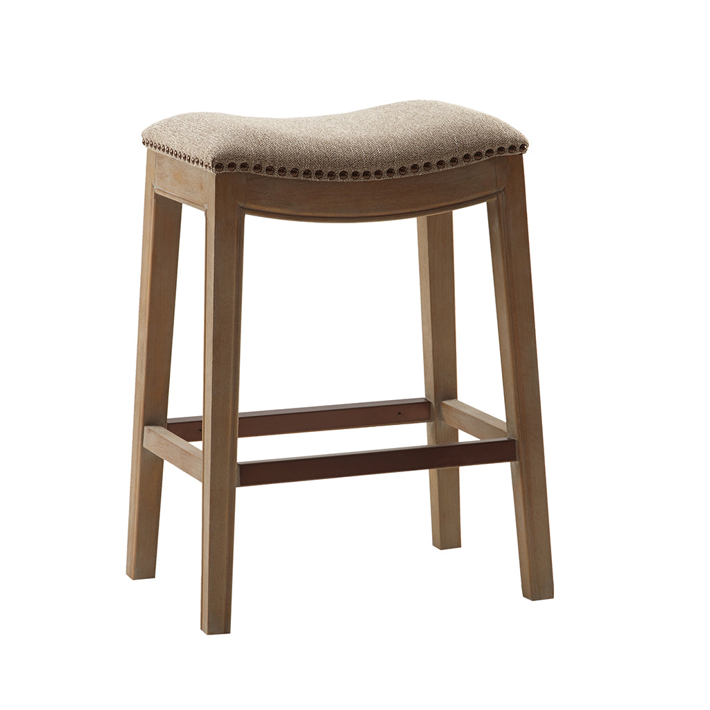 Belfast Saddle Counter Stool with Nailhead Trim