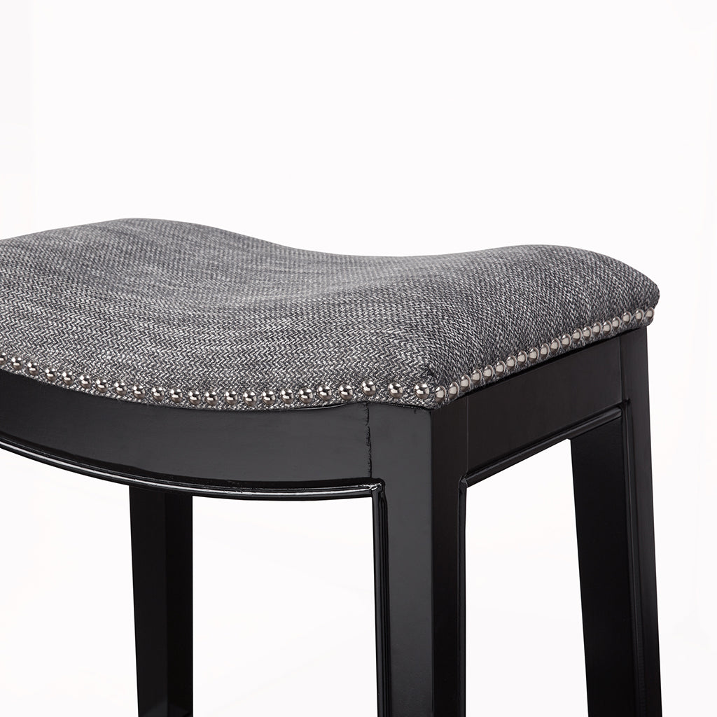 Belfast Saddle Counter Stool with Nailhead Trim