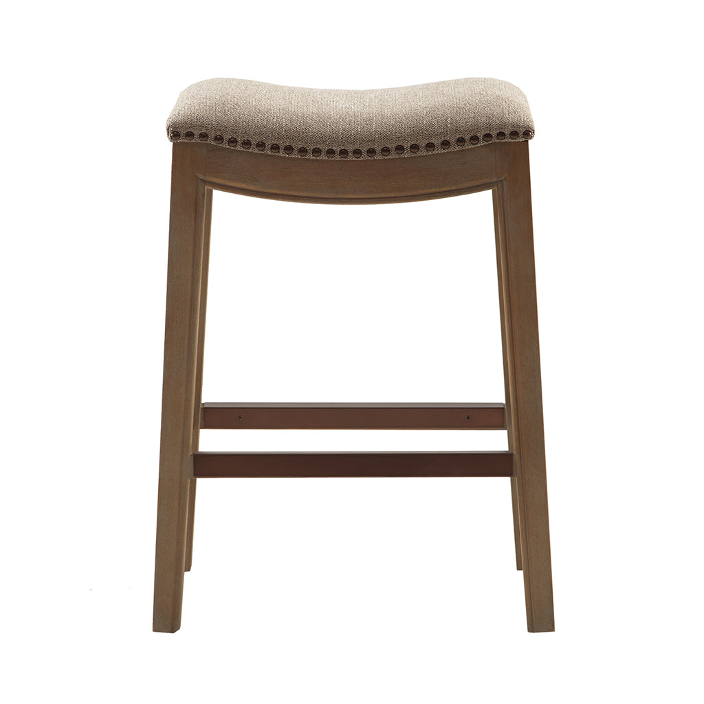 Belfast Saddle Counter Stool with Nailhead Trim