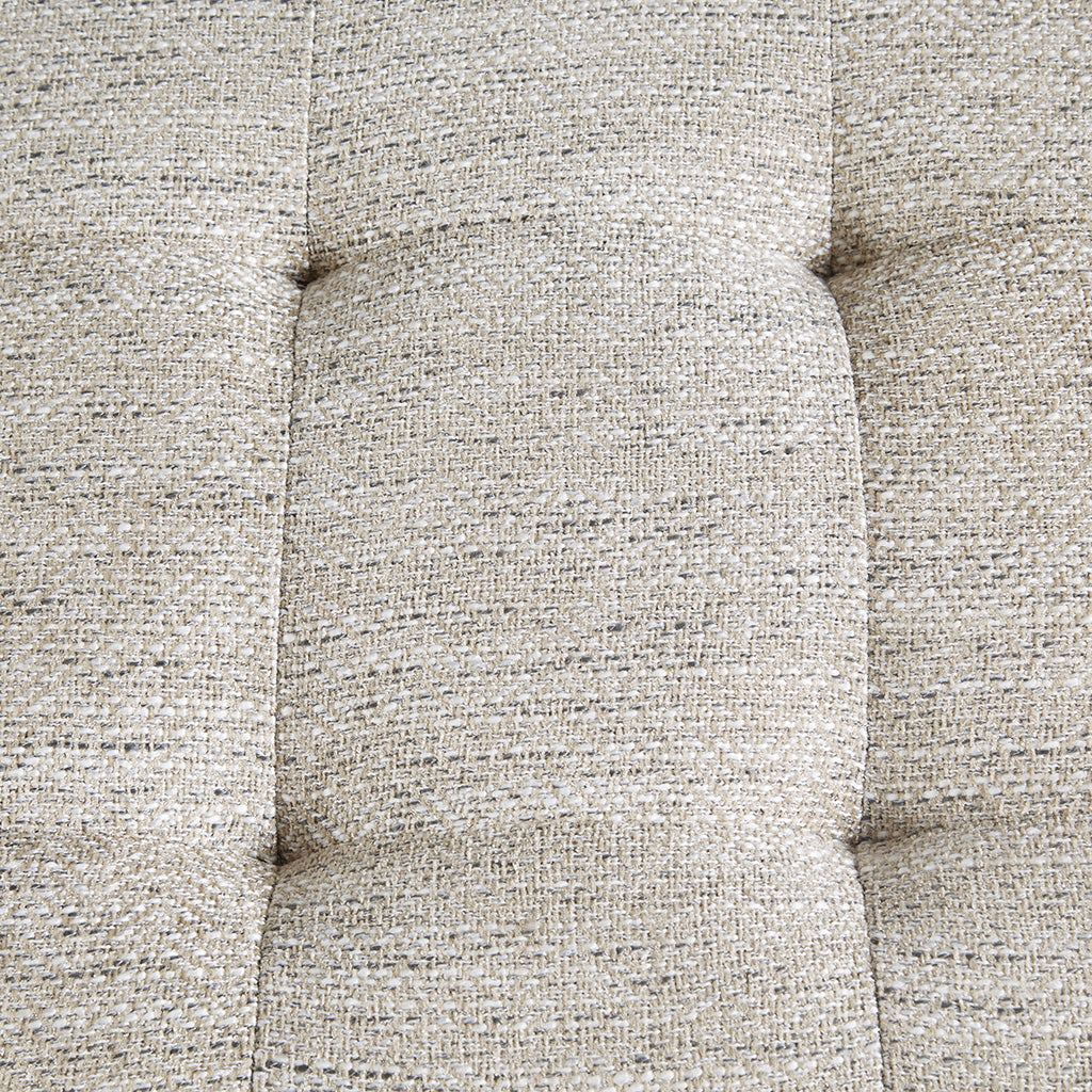 Tufted Accent Bench with Shelf