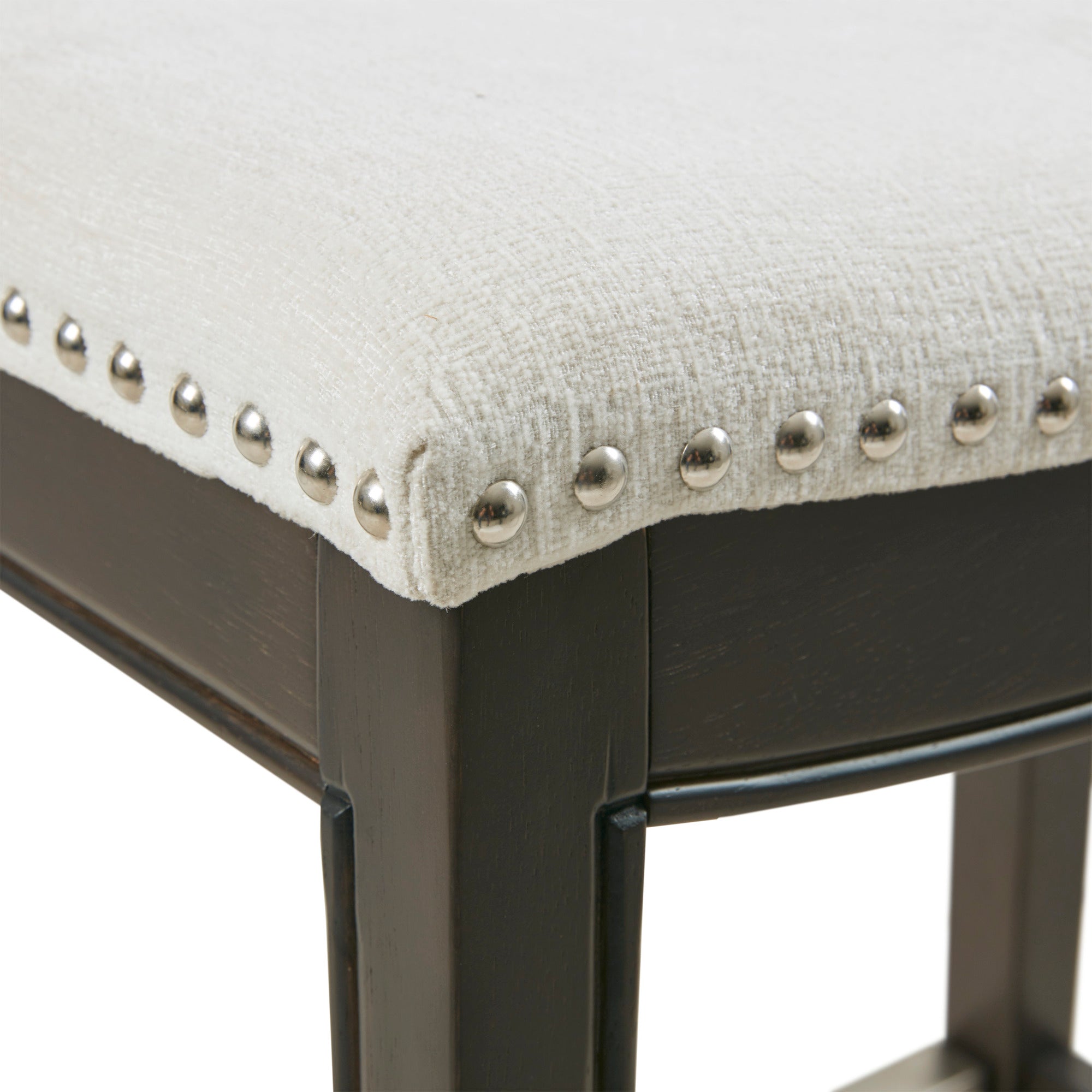 Belfast Saddle Counter Stool with Nailhead Trim