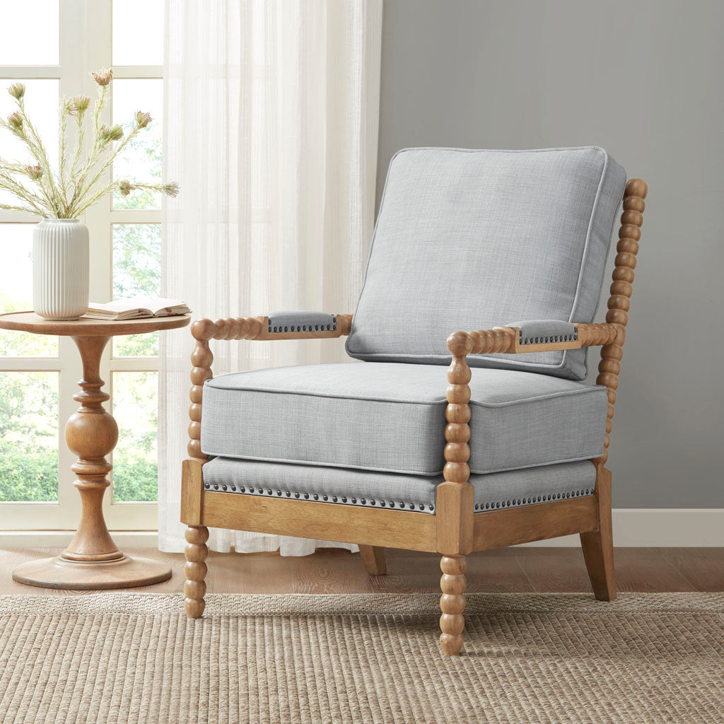 Automata Arm Chair with Open-Back Spindle and Turned Design
