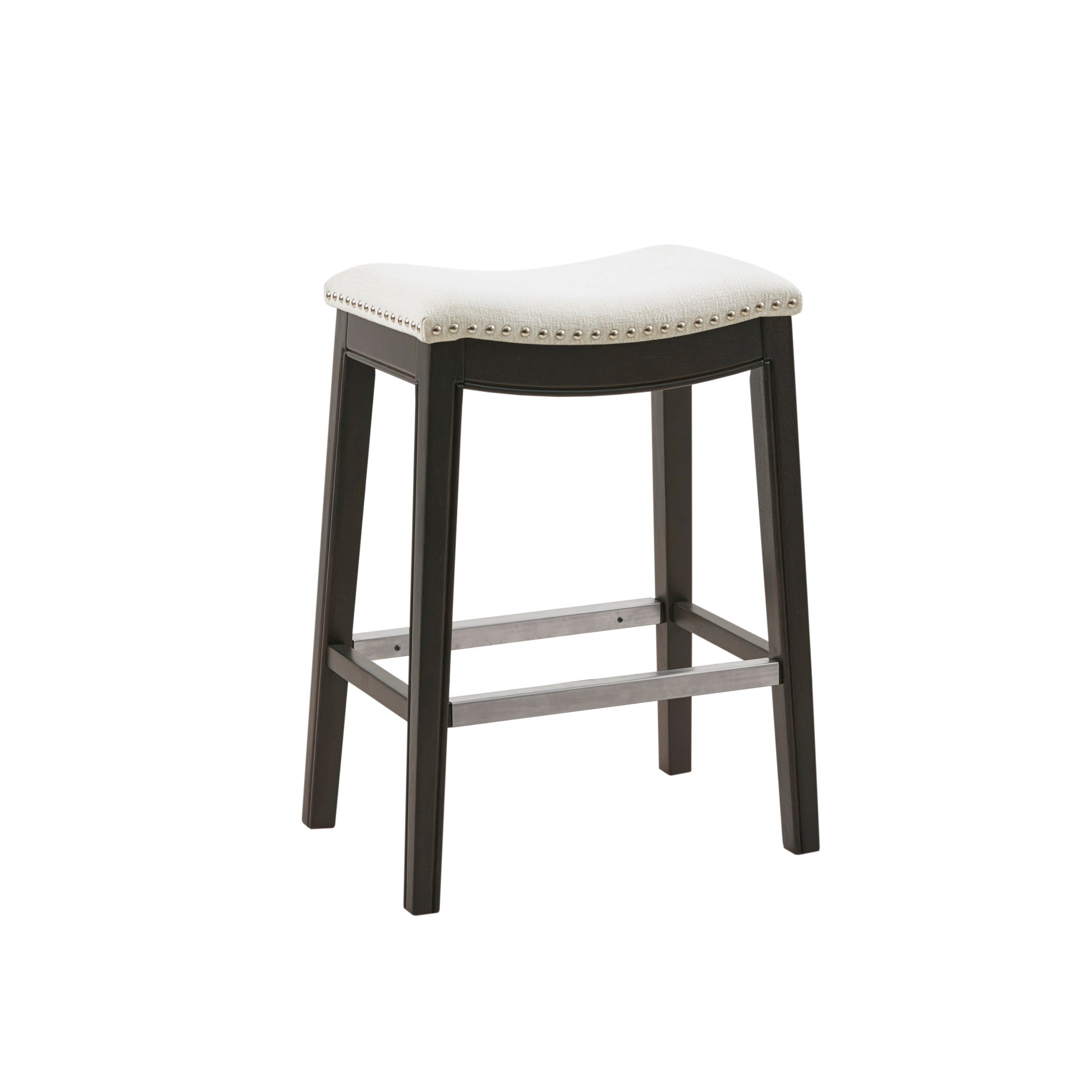 Belfast Saddle Counter Stool with Nailhead Trim