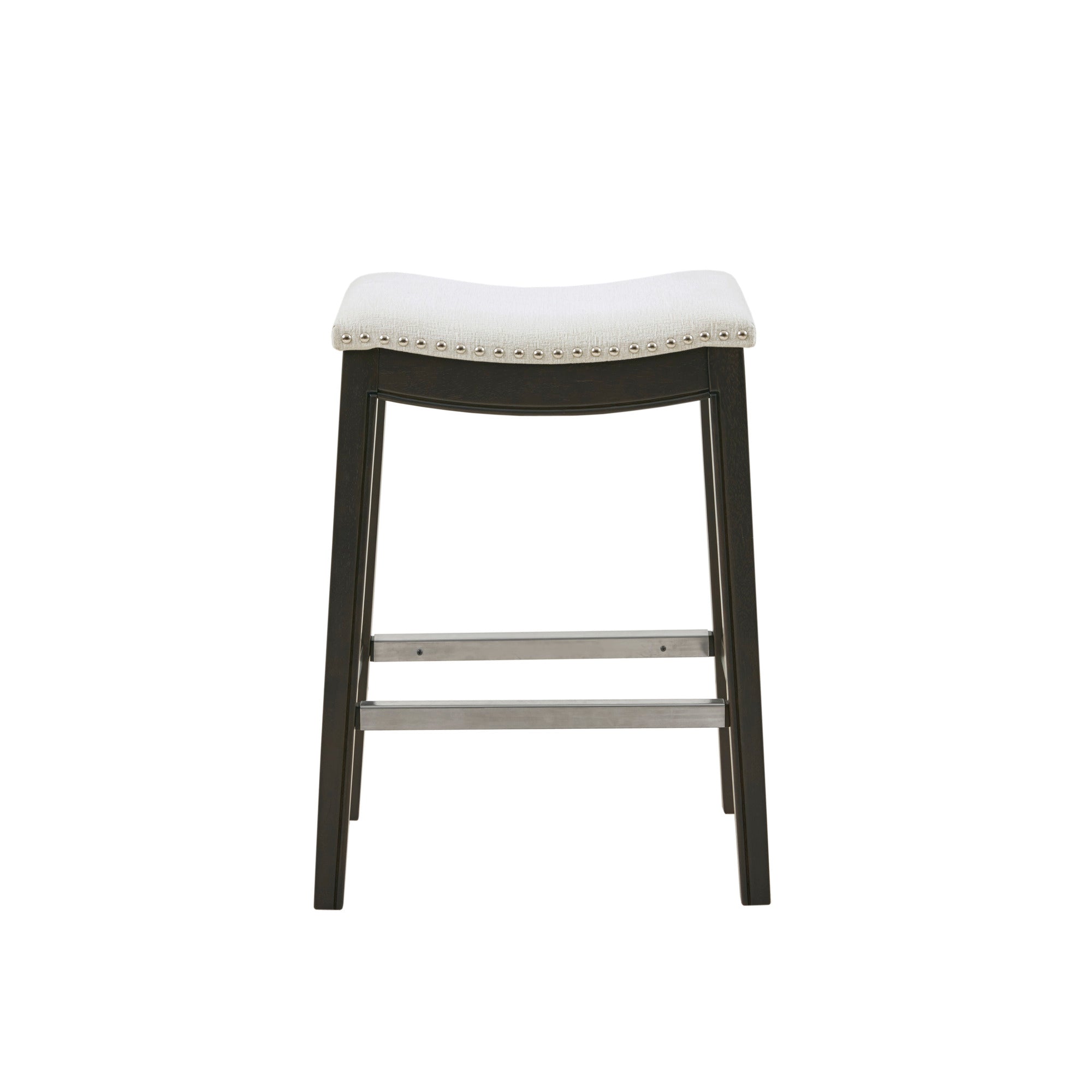Belfast Saddle Counter Stool with Nailhead Trim