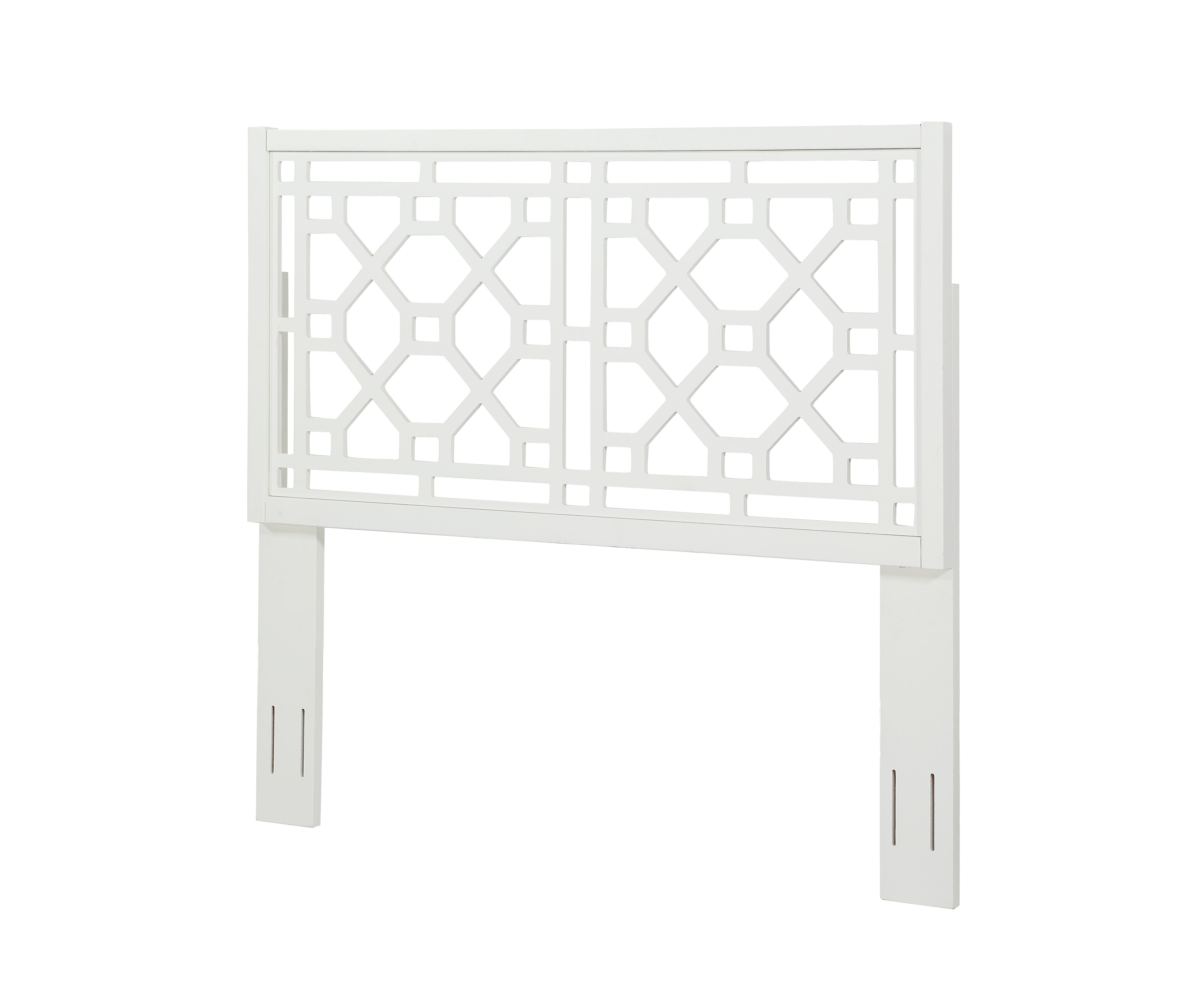 Tabor Chippendale White Headboard