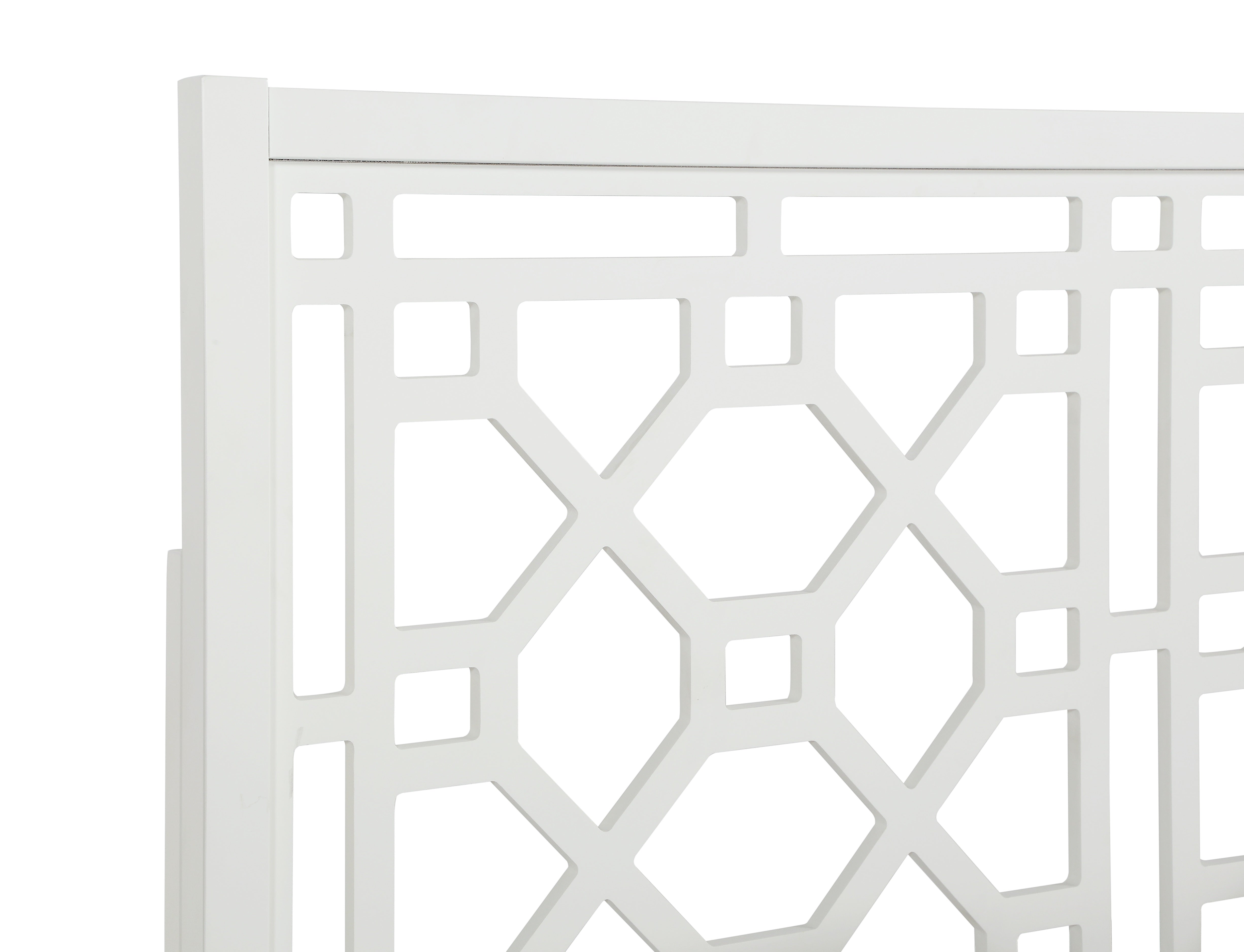 Tabor Chippendale White Headboard