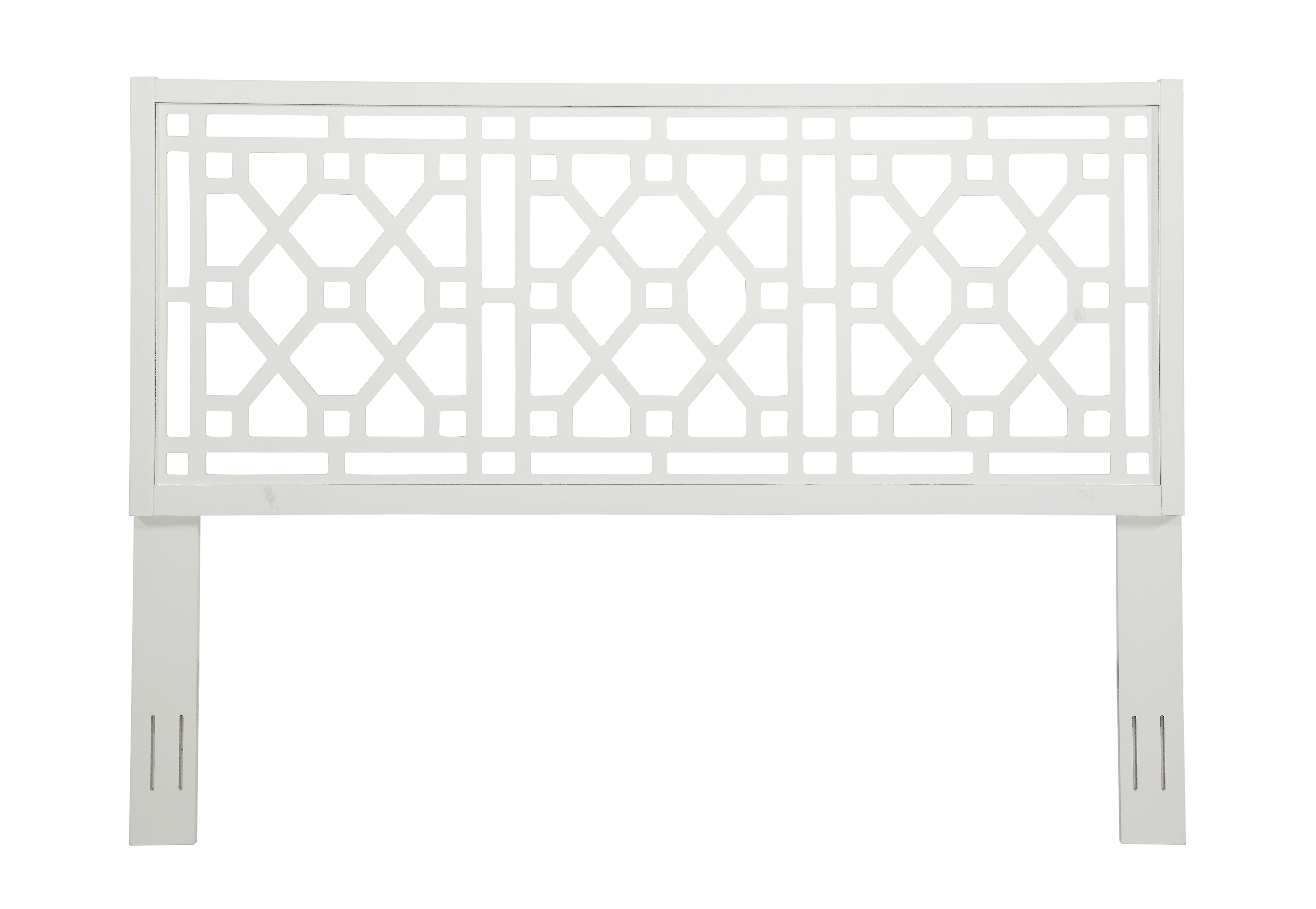 Tabor Chippendale White Headboard