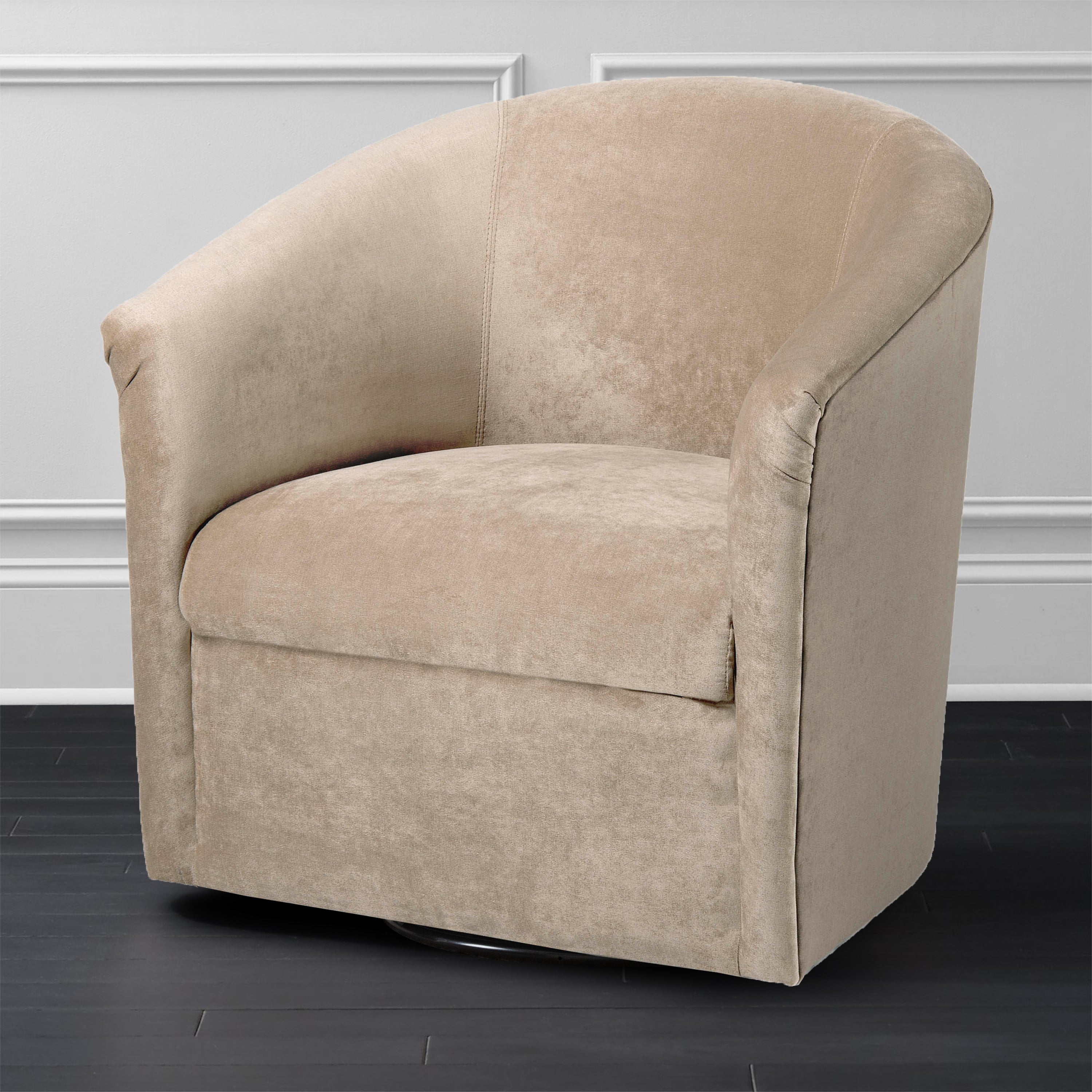 Eden Microfiber Swivel Accent Chair