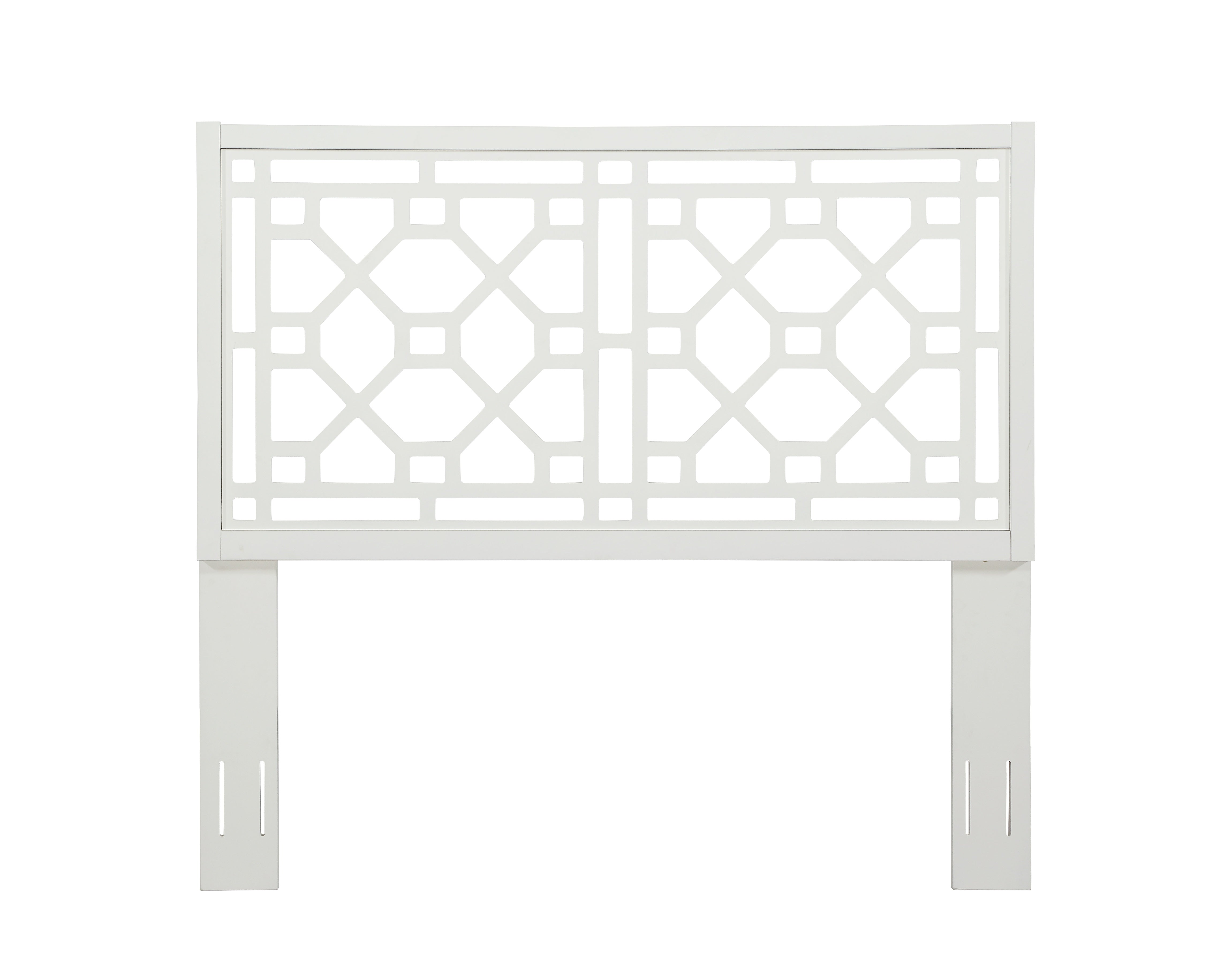 Tabor Chippendale White Headboard