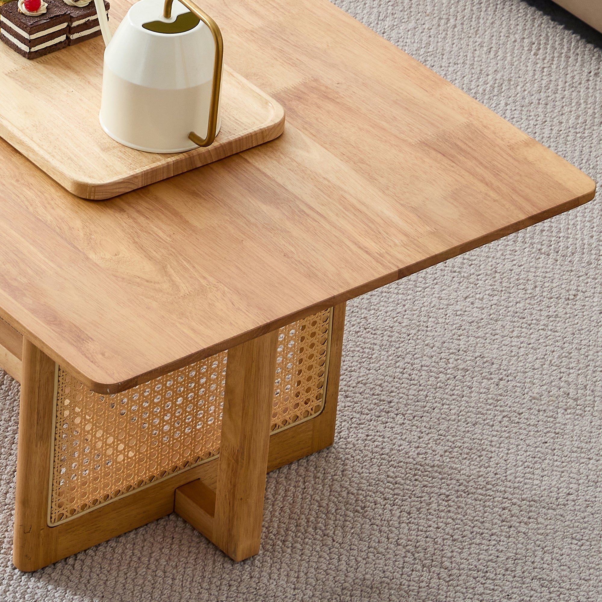 Rattan Solid Wood Coffee Table