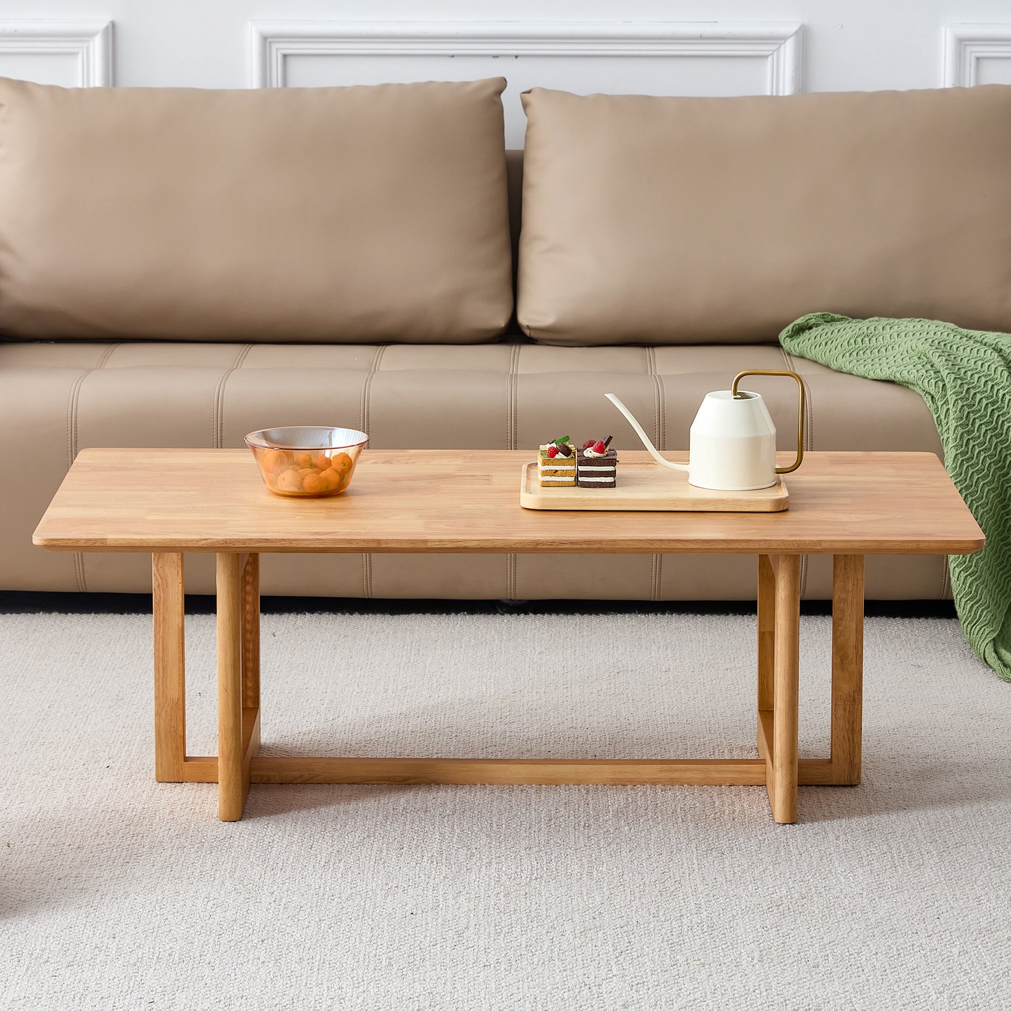 Rattan Solid Wood Coffee Table