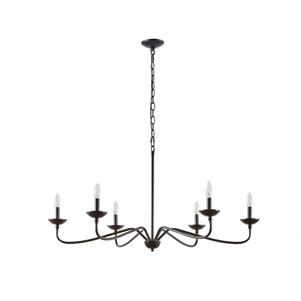 Brighton 6-Light Farmhouse Metal Chandelier