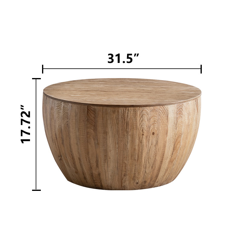 Bucket Shaped Drum Coffee Table Set