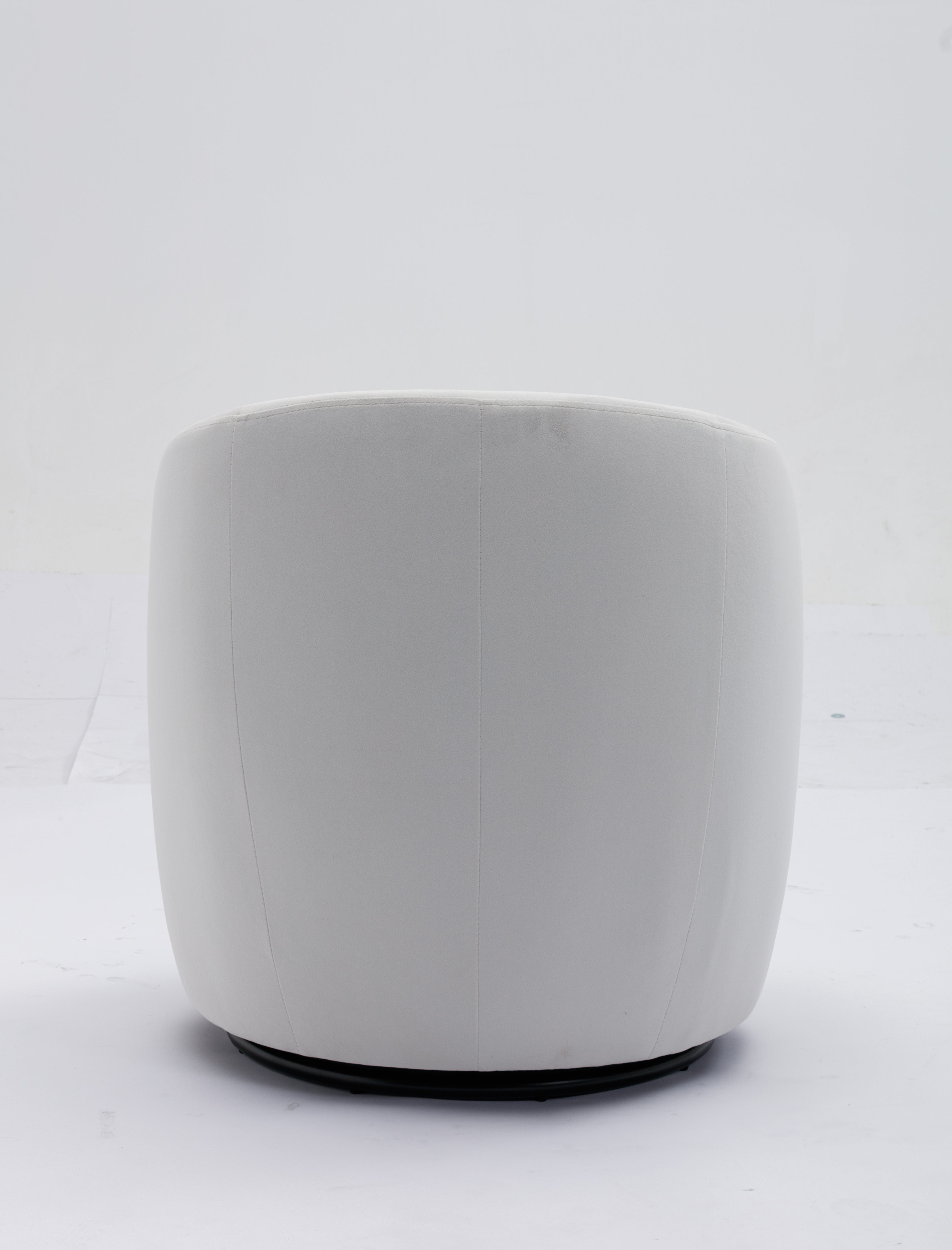 Swivel Barrel Accent Chair with Velvet Fabric