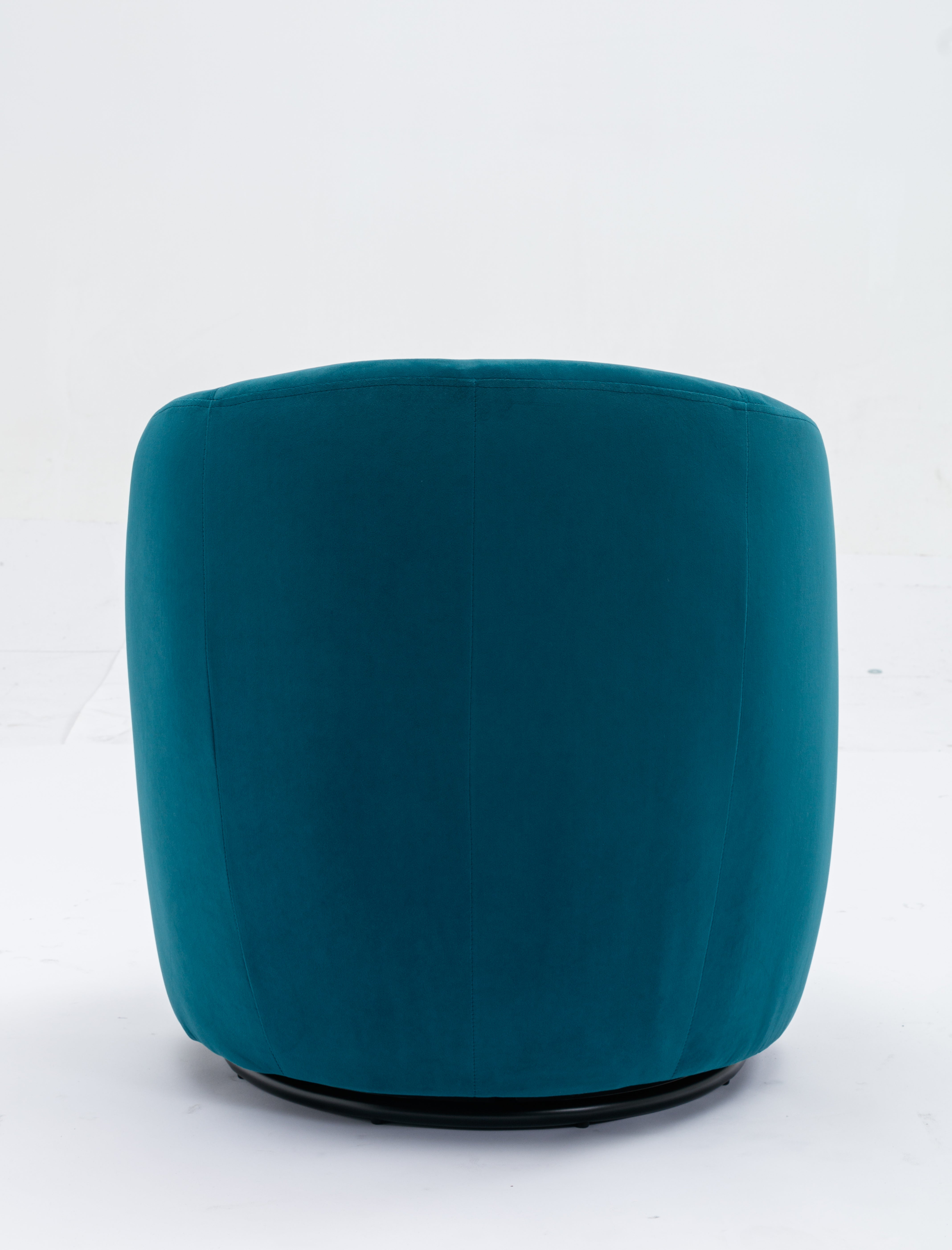 Swivel Barrel Accent Chair with Velvet Fabric