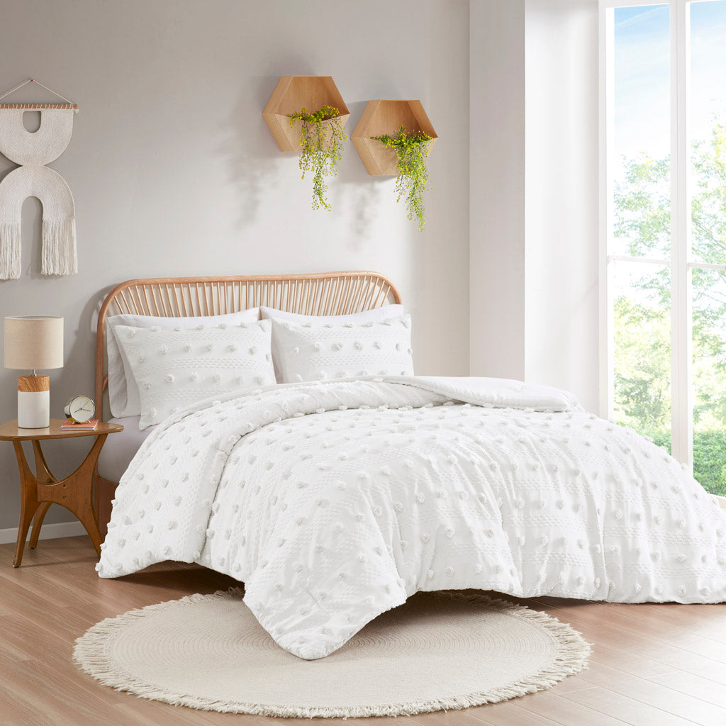 Clip Jacquard King/Cal King Comforter Set