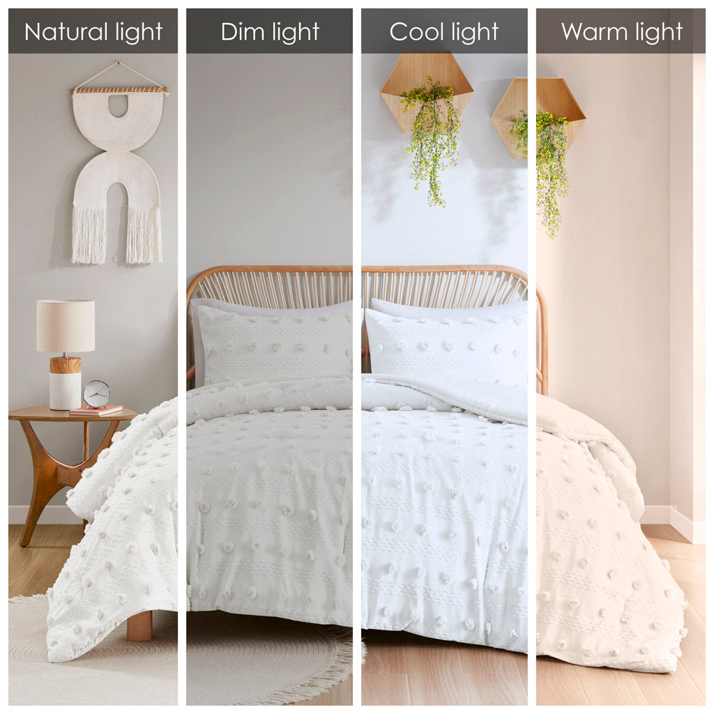 Clip Jacquard King/Cal King Comforter Set