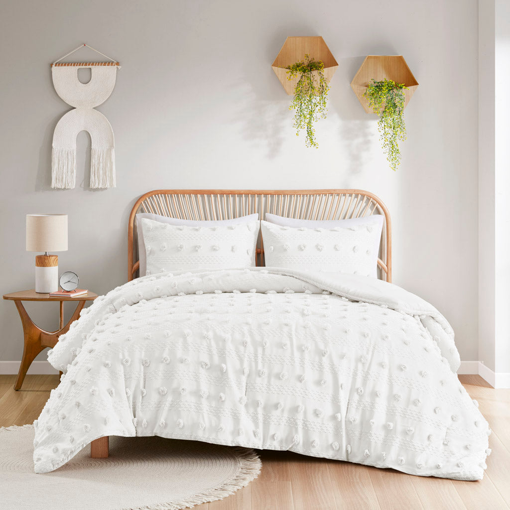 Clip Jacquard King/Cal King Comforter Set