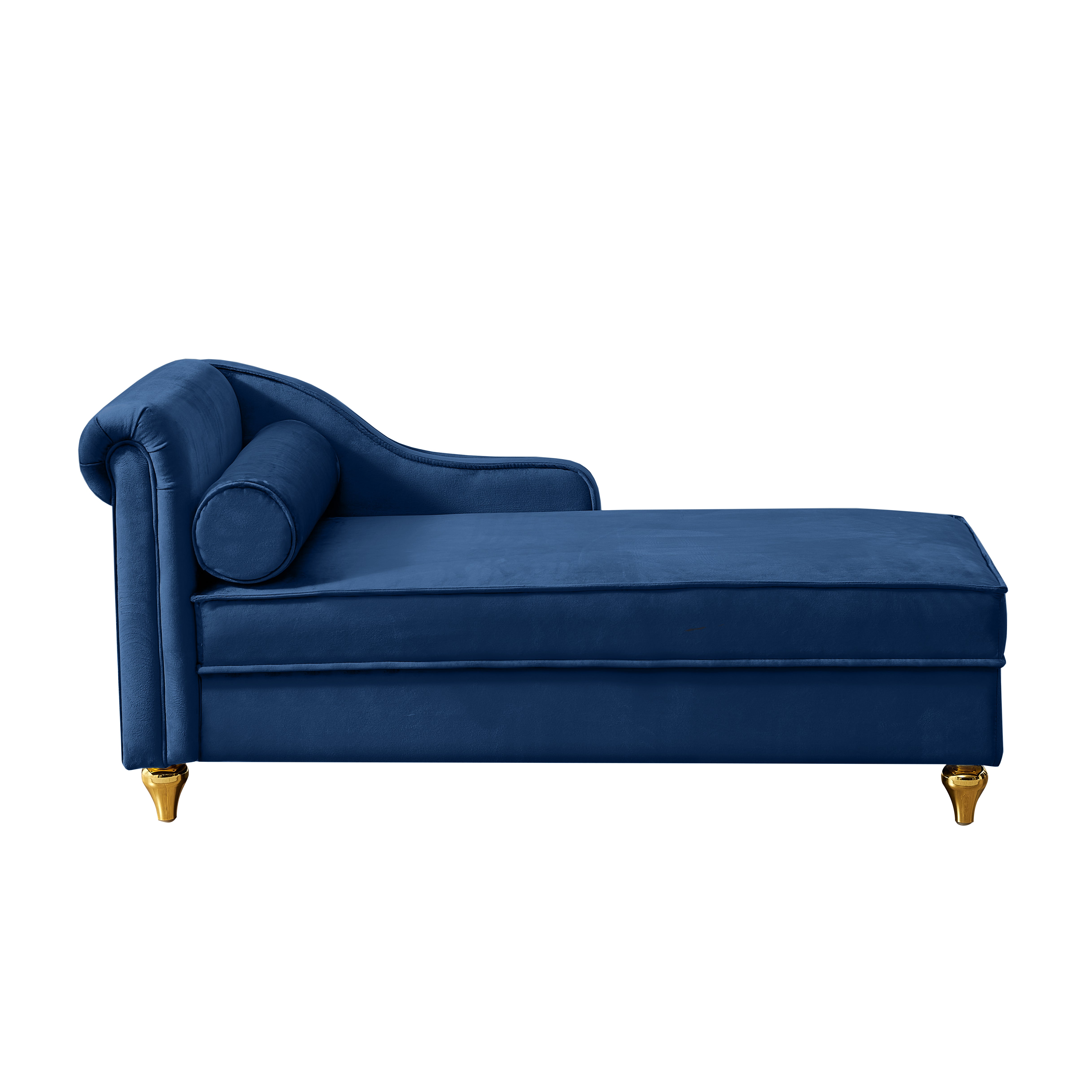 Glam Velvet Upholstered Chaise Lounge Chair