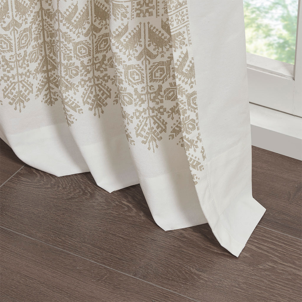 Mila Cotton Printed Curtain Panel, 1 Panel