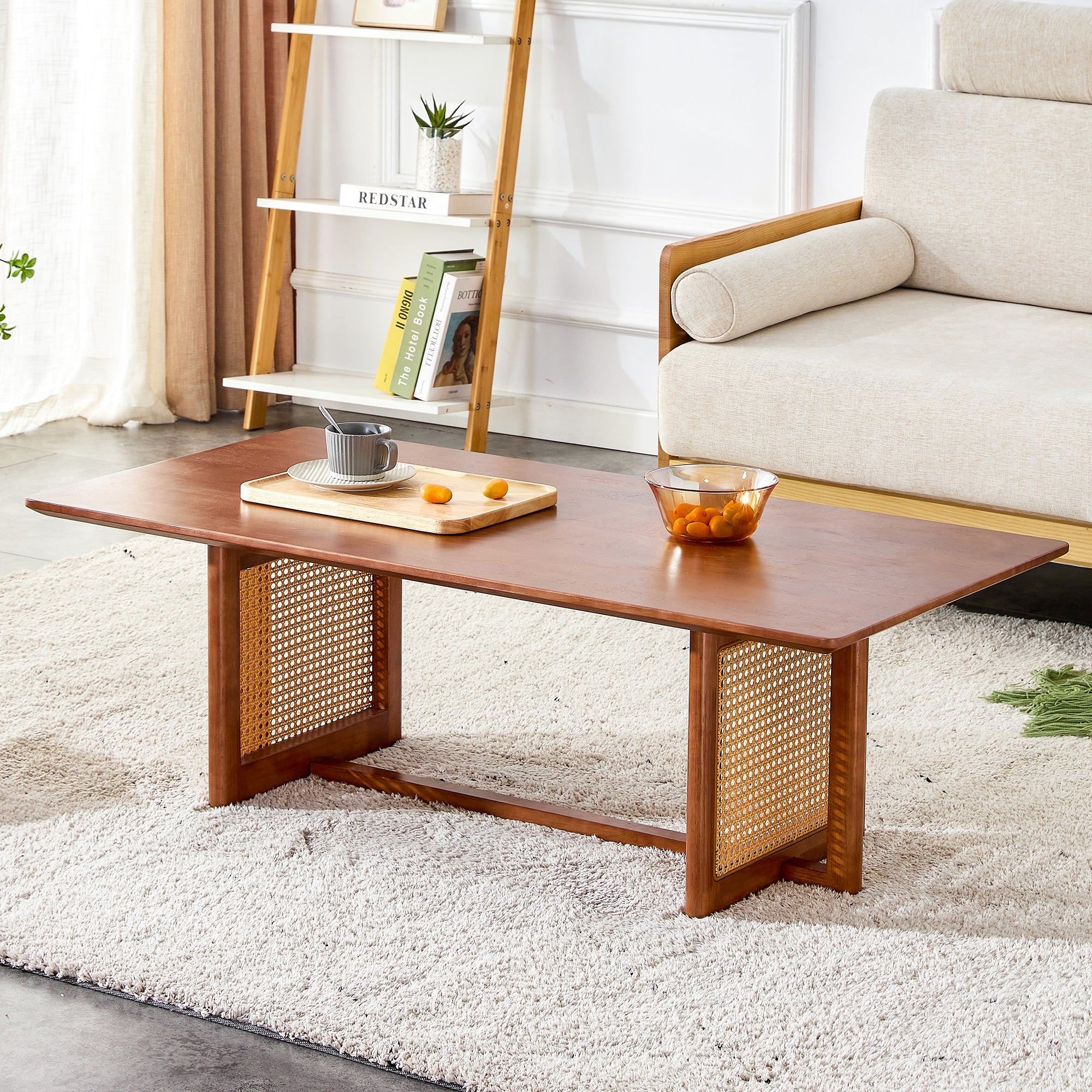 Rattan Solid Wood Coffee Table