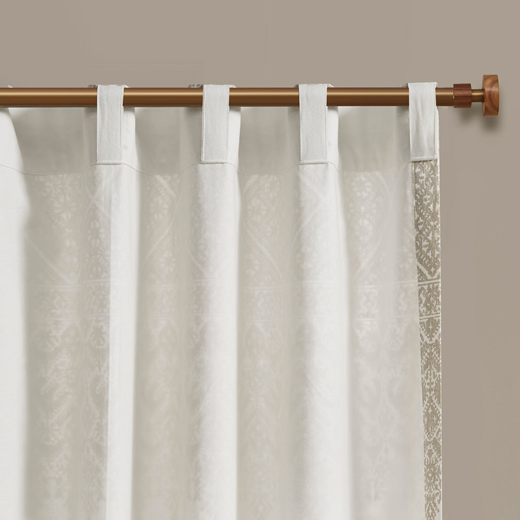 Mila Cotton Printed Curtain Panel, 1 Panel
