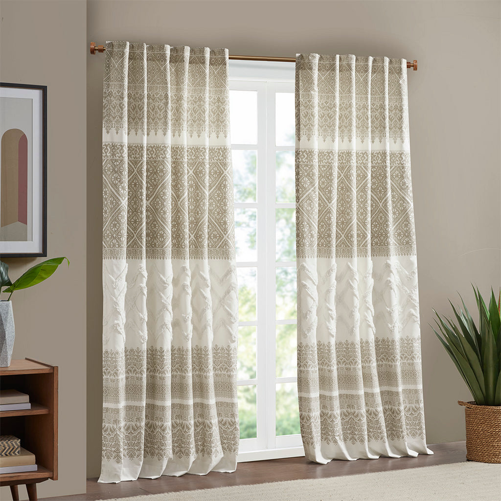 Mila Cotton Printed Curtain Panel, 1 Panel