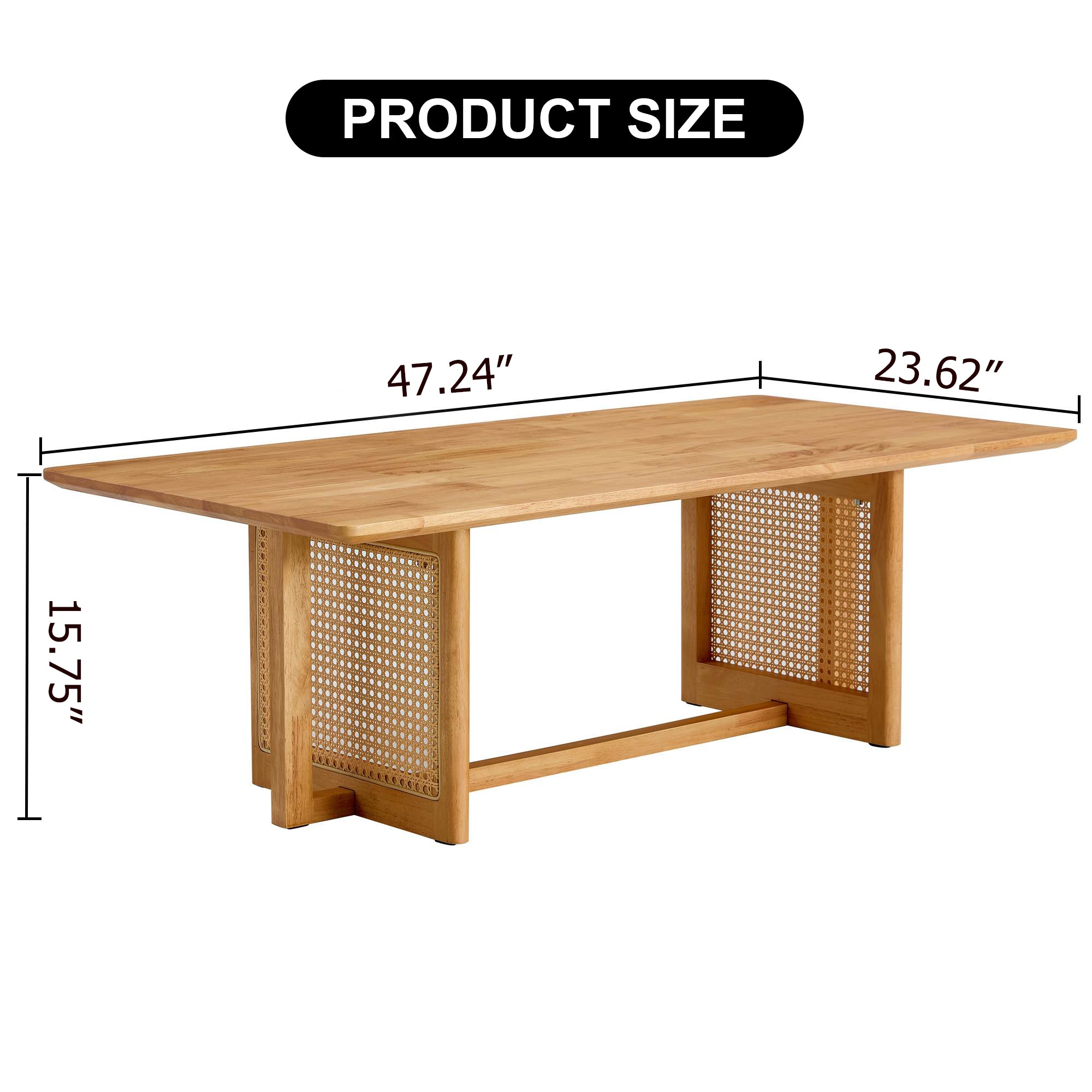 Rattan Solid Wood Coffee Table