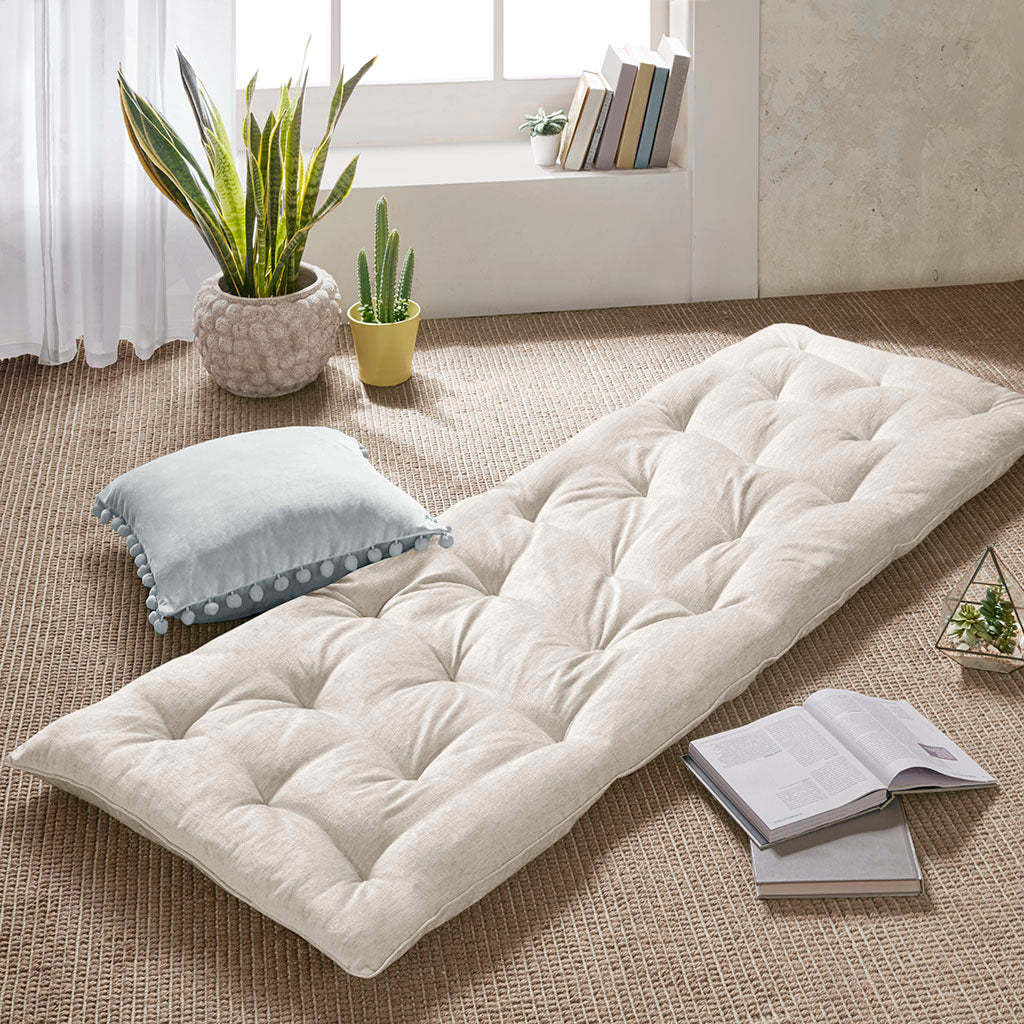 Poly Chenille Lounge Floor Pillow Cushion Blush 27" x 74"