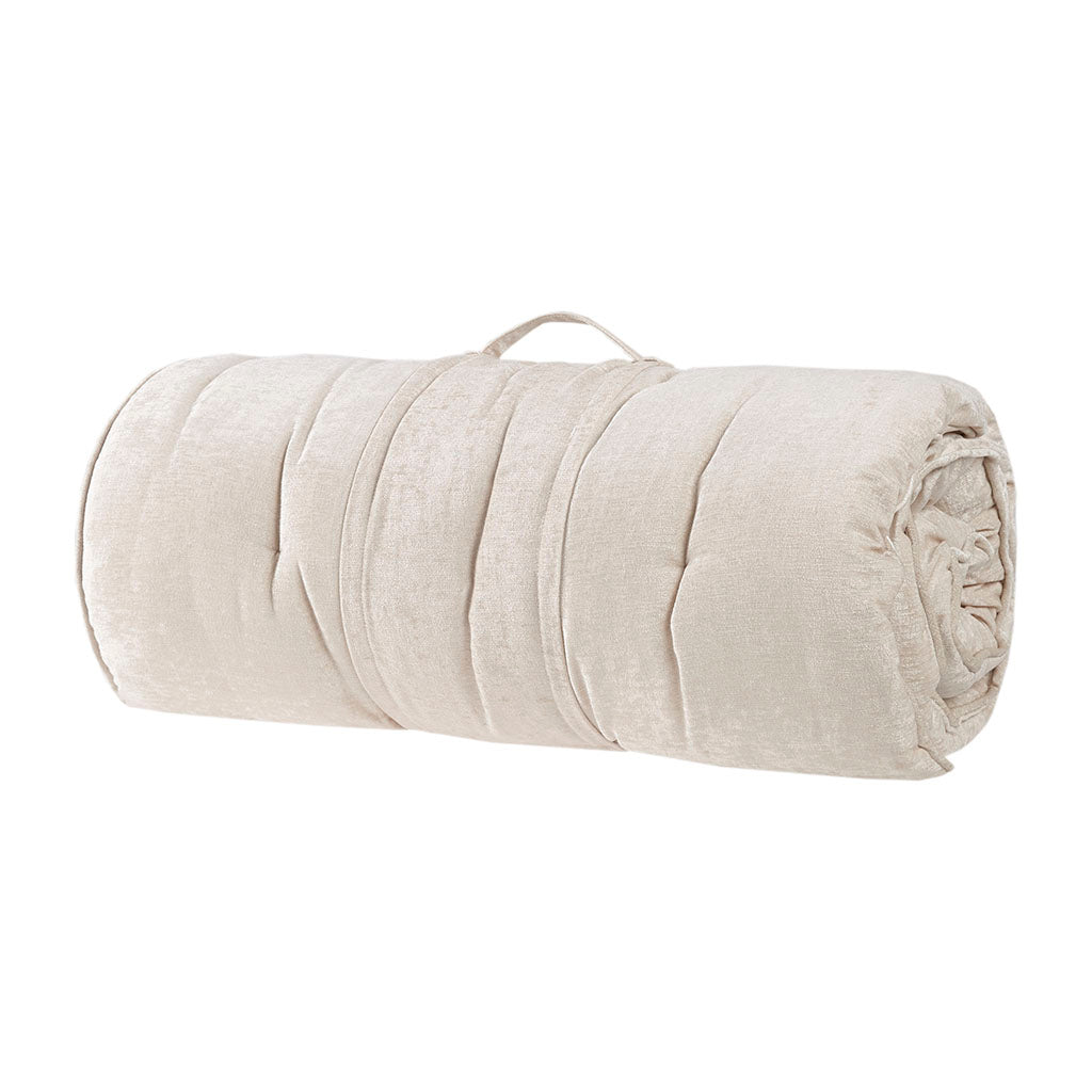 Poly Chenille Lounge Floor Pillow Cushion Blush 27" x 74"