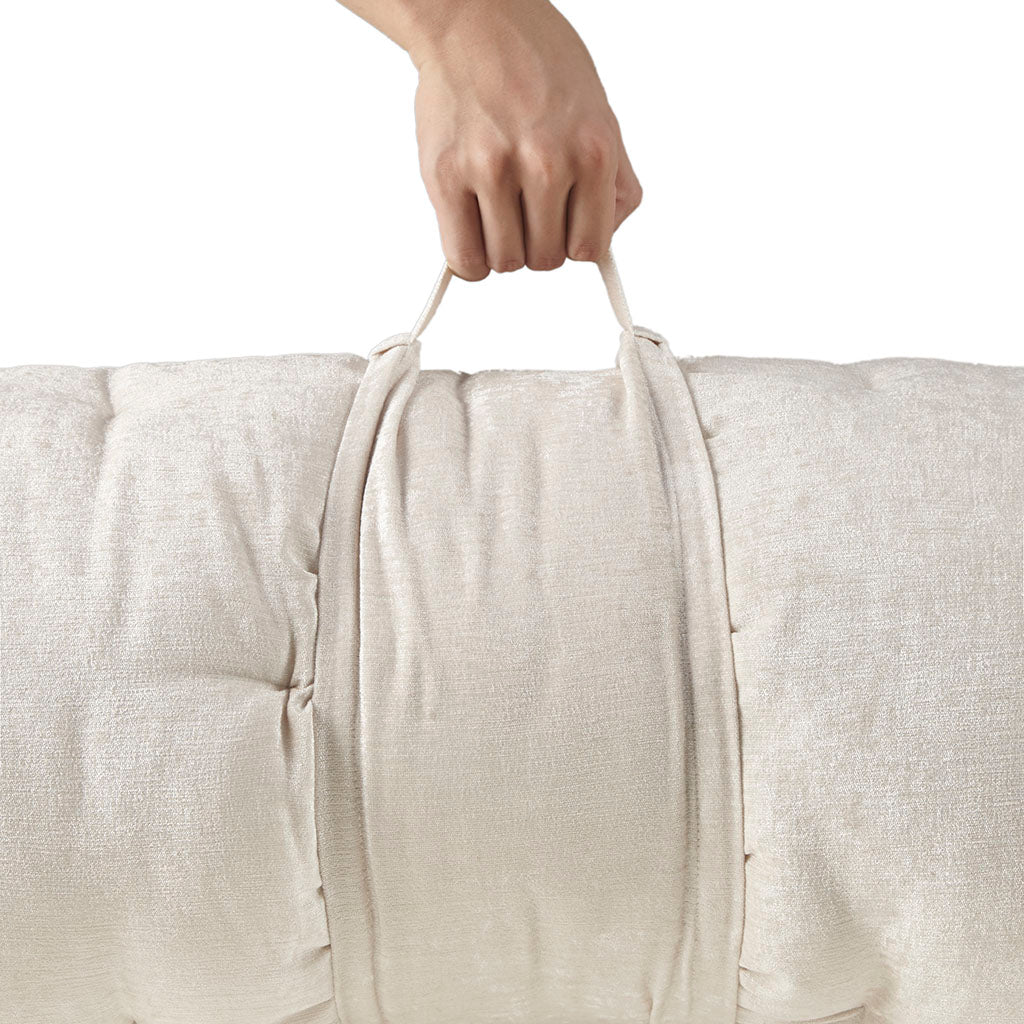 Poly Chenille Lounge Floor Pillow Cushion Blush 27" x 74"