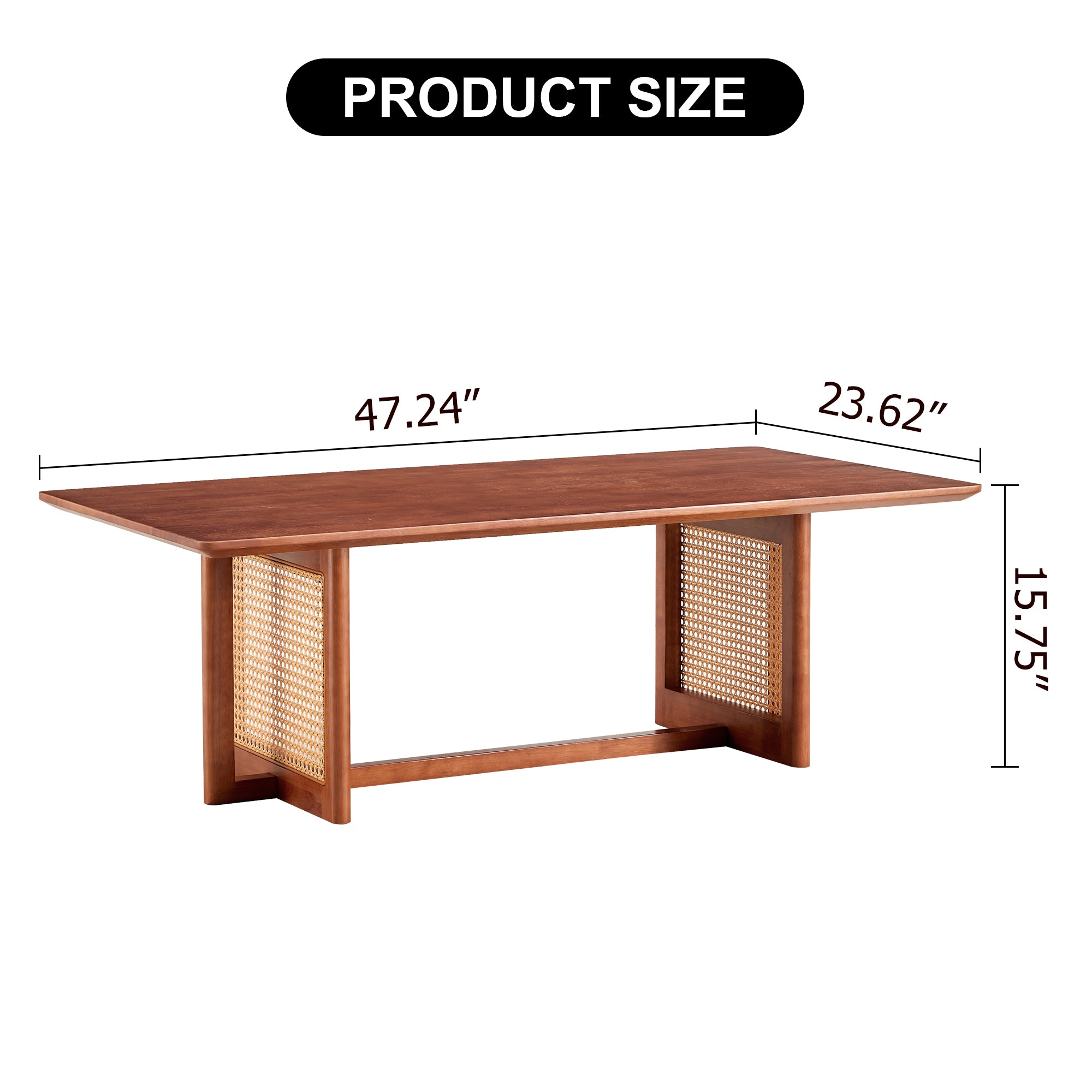 Rattan Solid Wood Coffee Table