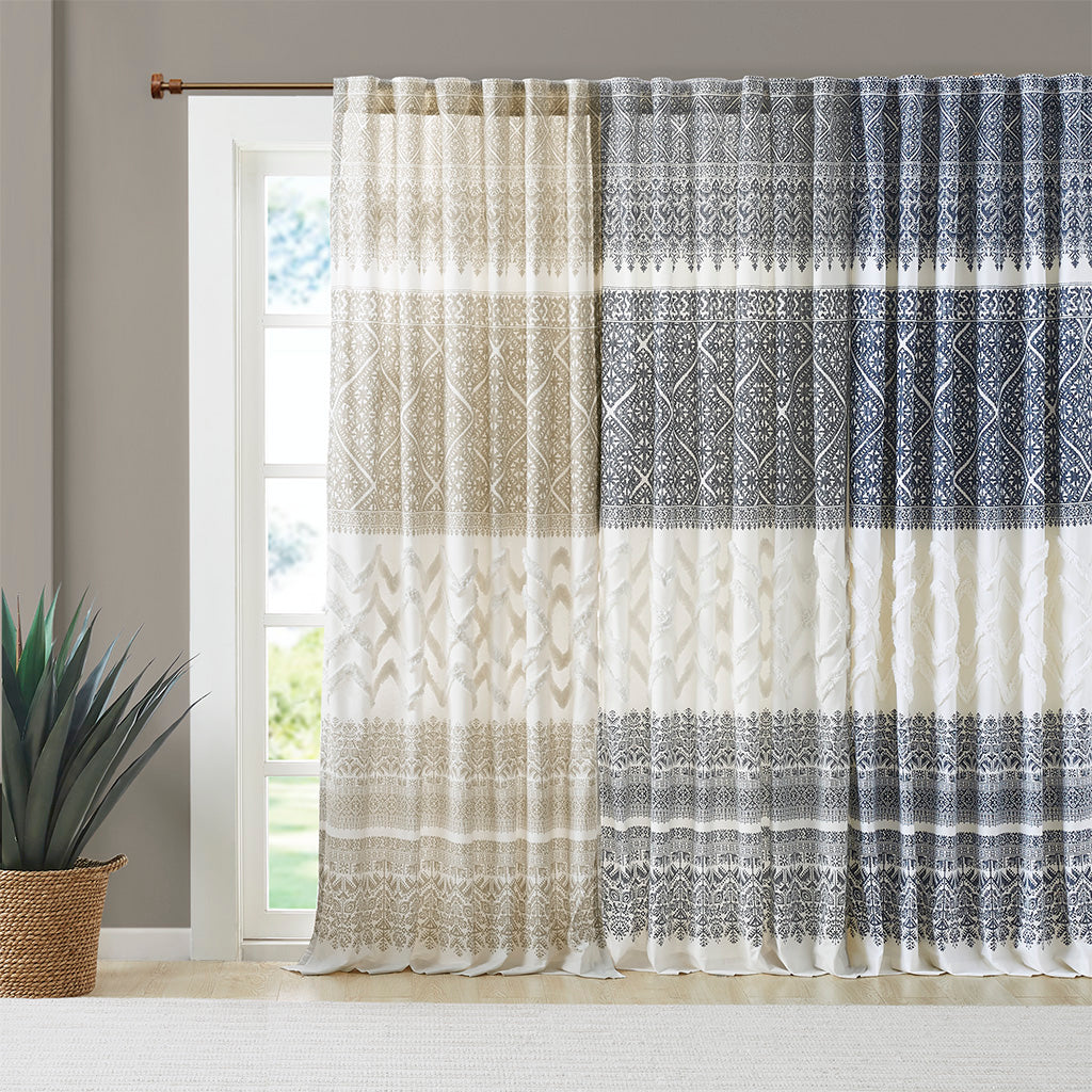 INK+IVY Mila Cotton Curtain Panel - Thumbnail 4