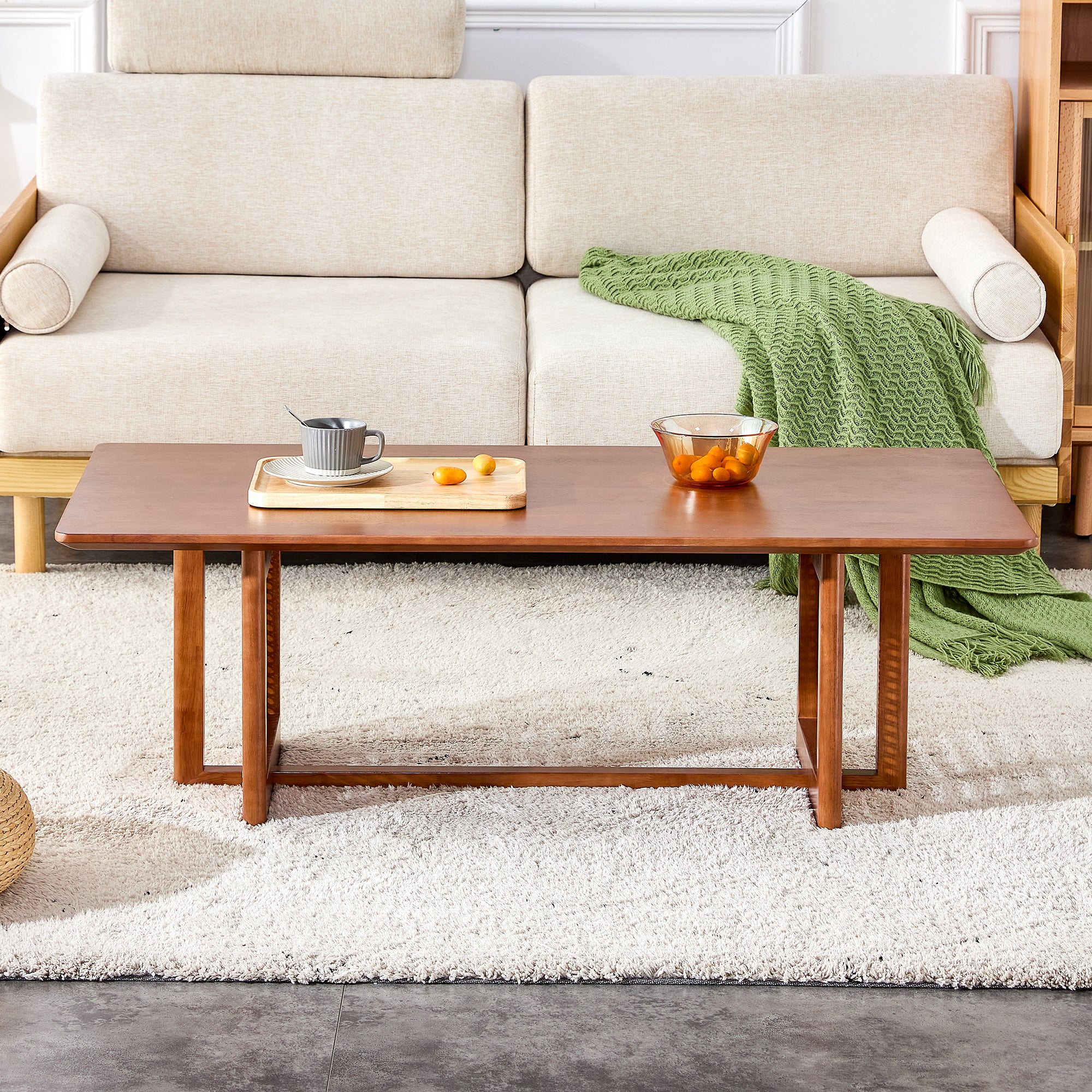 Rattan Solid Wood Coffee Table