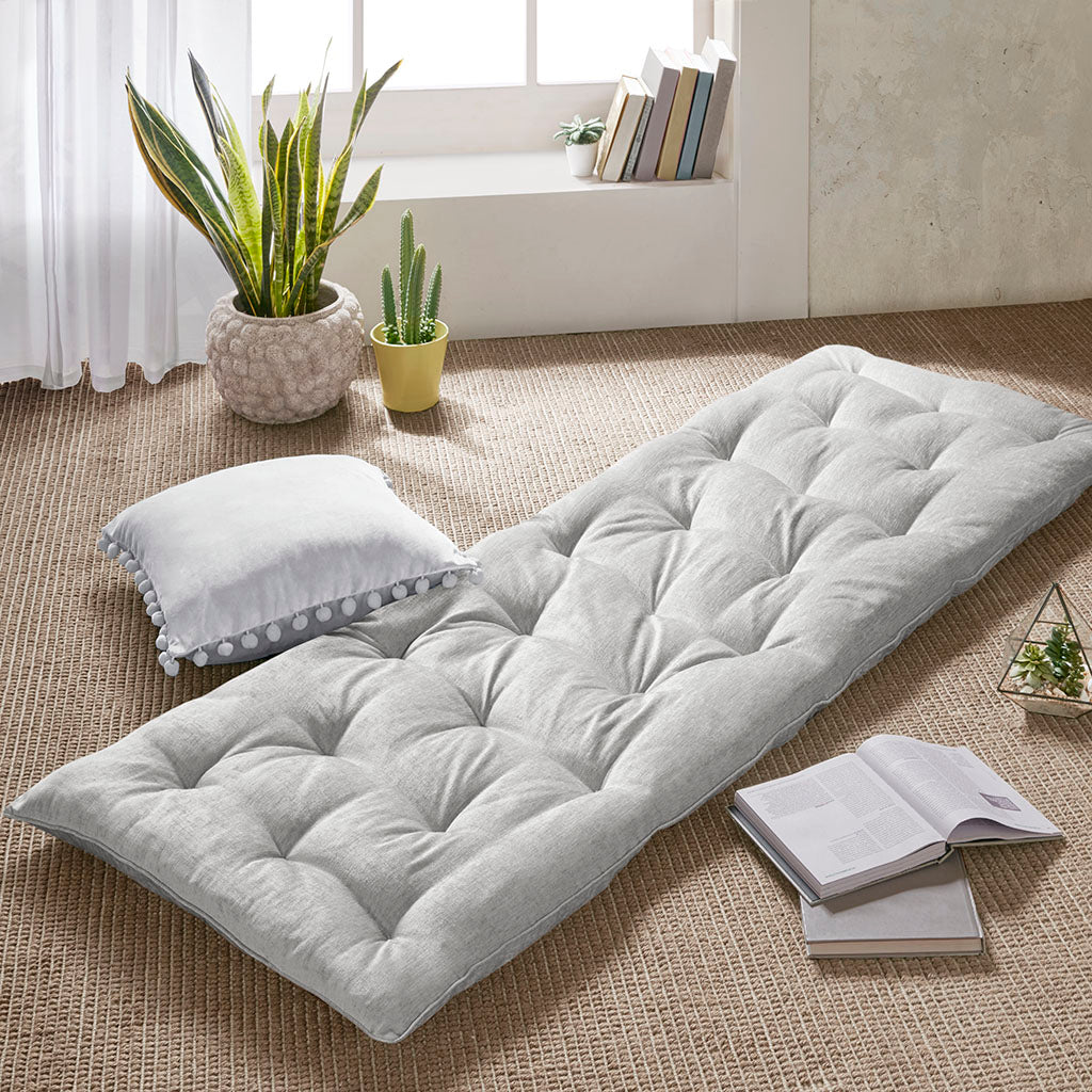 Poly Chenille Lounge Floor Pillow Cushion Blush 27" x 74"