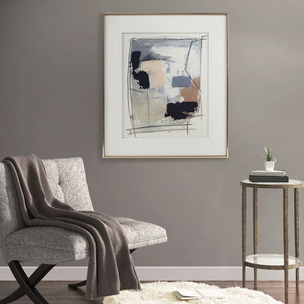 Modern Framed Glass and Gallery Matted Wall Art