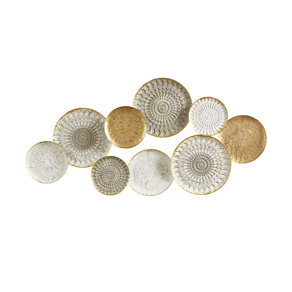 Madison Park Geometric Metal Discs Wall Decor