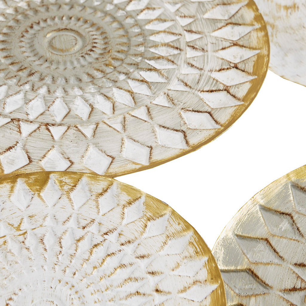Madison Park Geometric Metal Discs Wall Decor - Thumbnail 4
