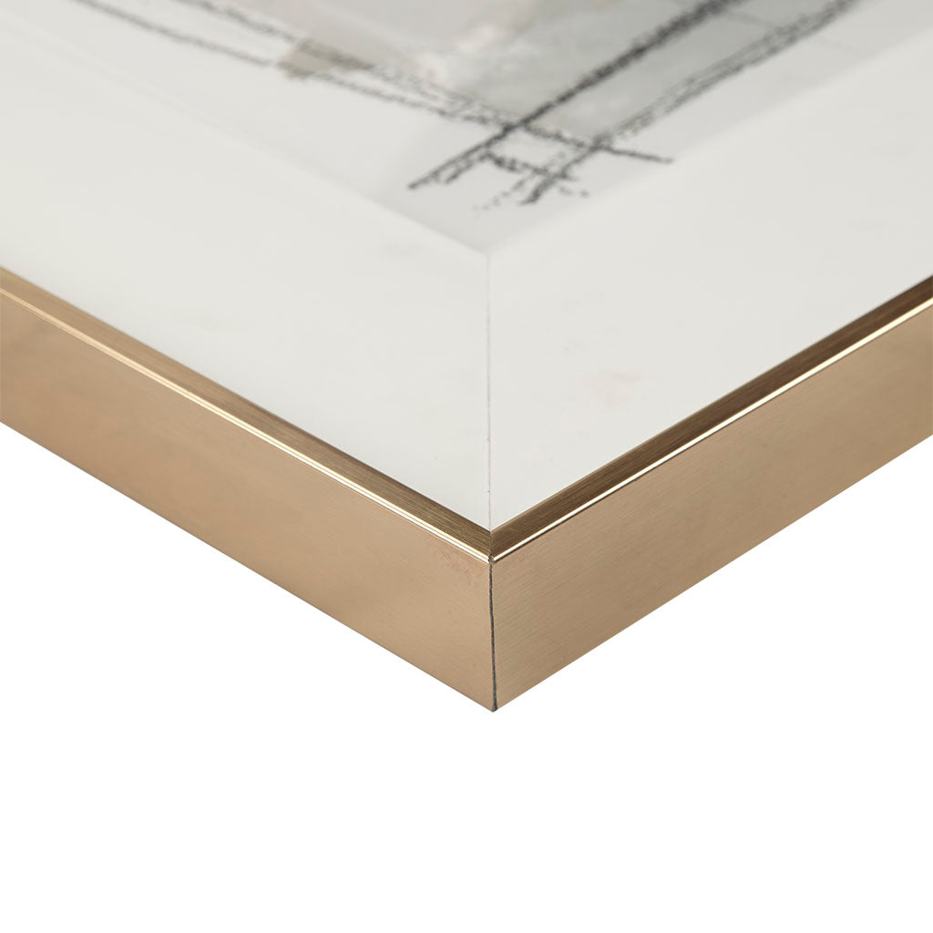 Modern Framed Glass and Gallery Matted Wall Art
