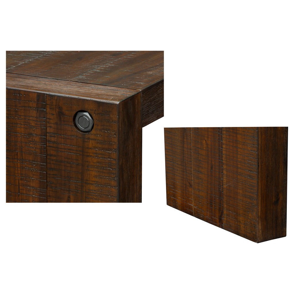 Solid Wood Waterfall Console Table