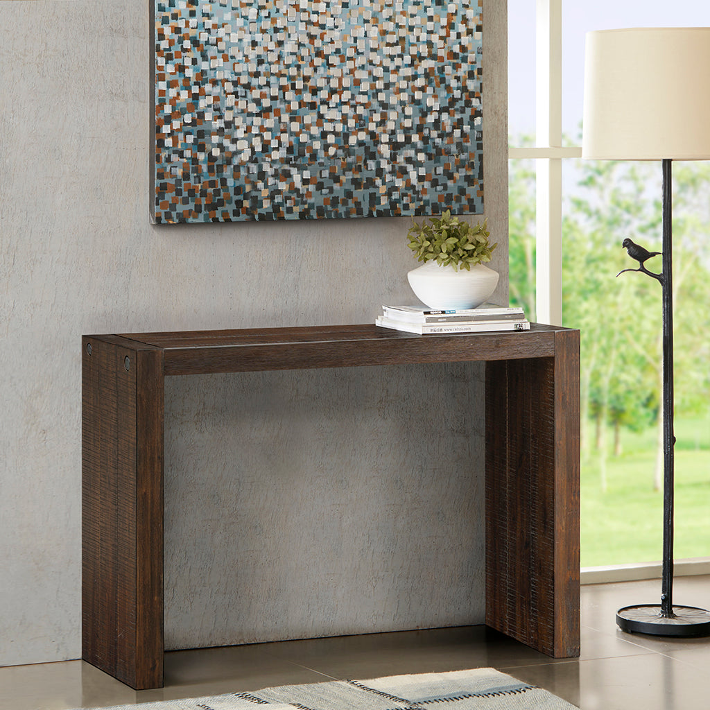Solid Wood Waterfall Console Table