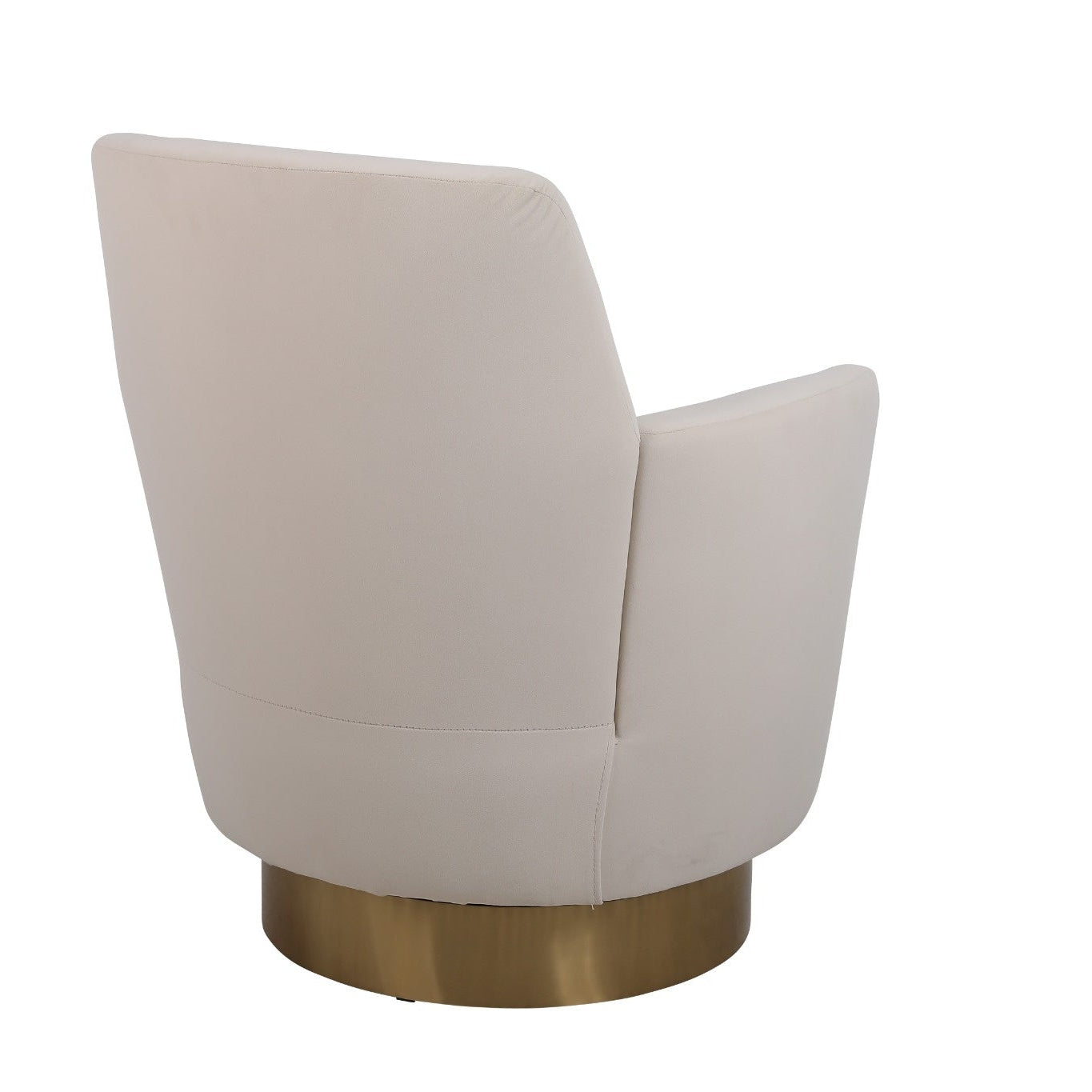 Velvet Swivel Barrel Chair