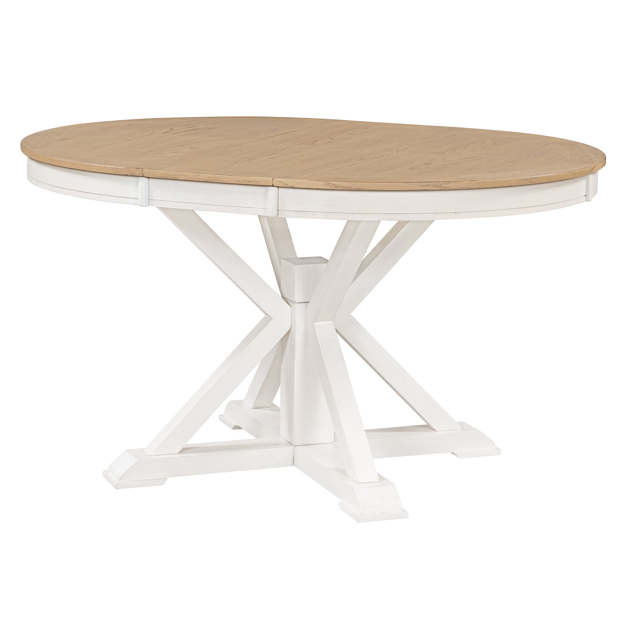 Retro Round Extendable Dining Table