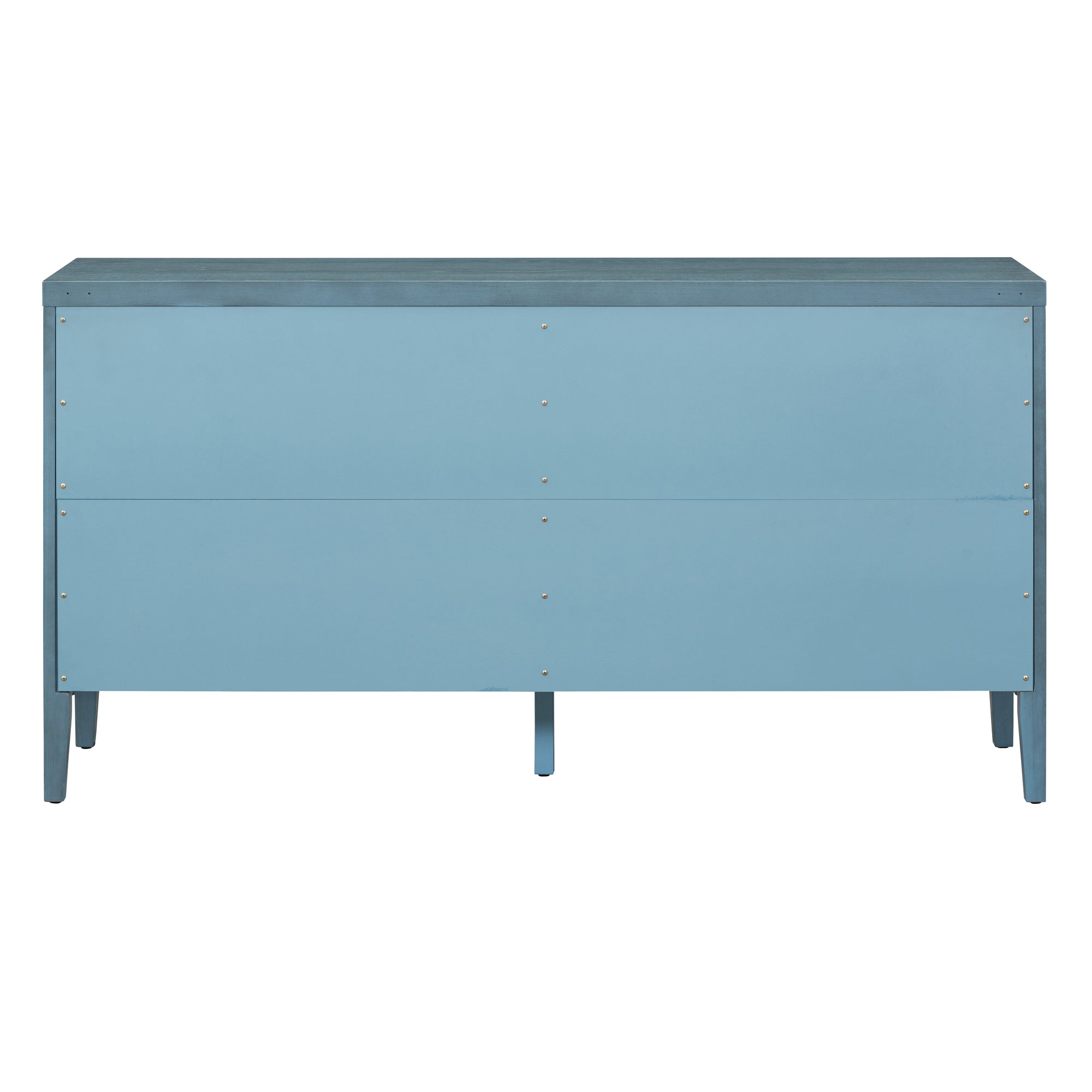 Circular Groove Design Retro Sideboard