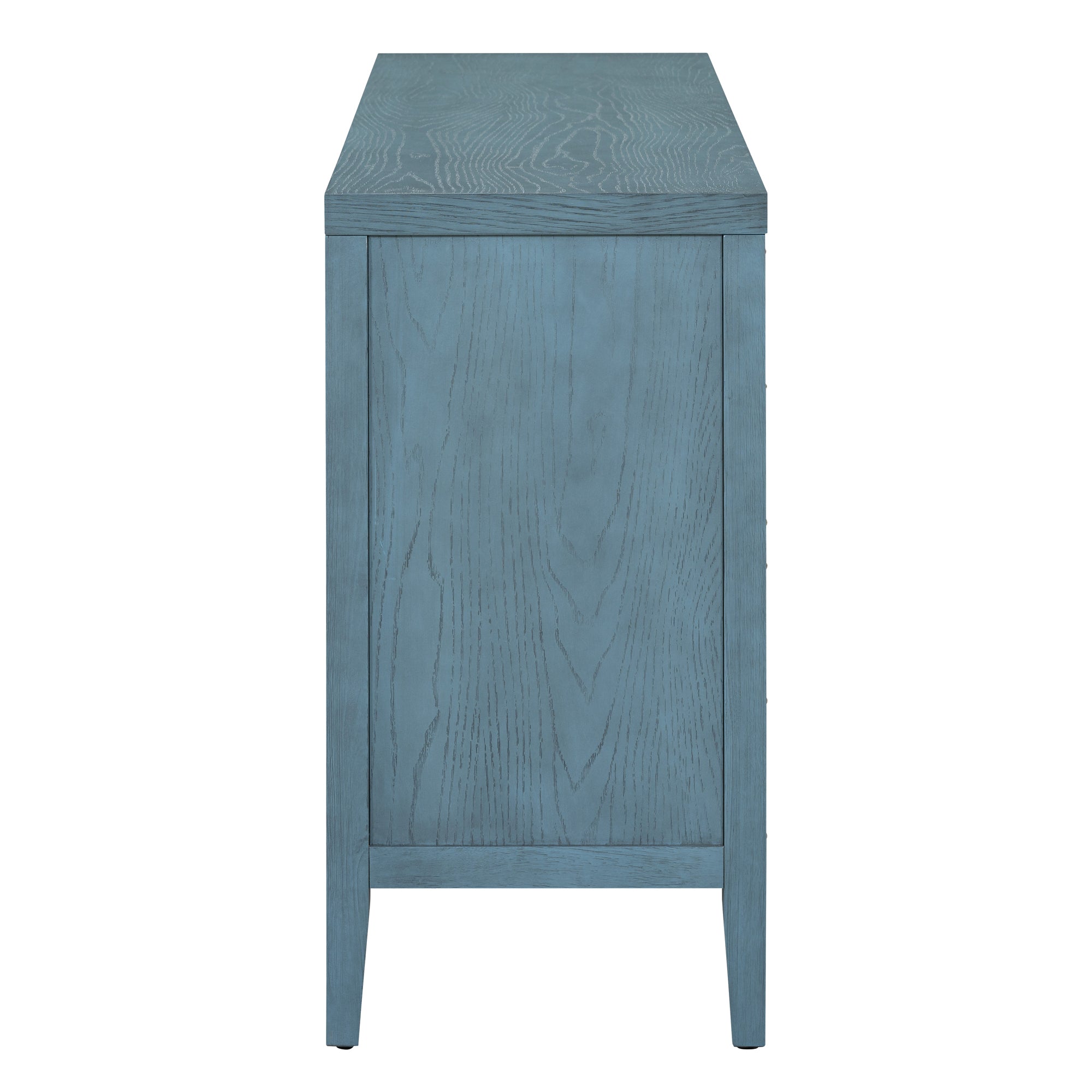 Circular Groove Design Retro Sideboard