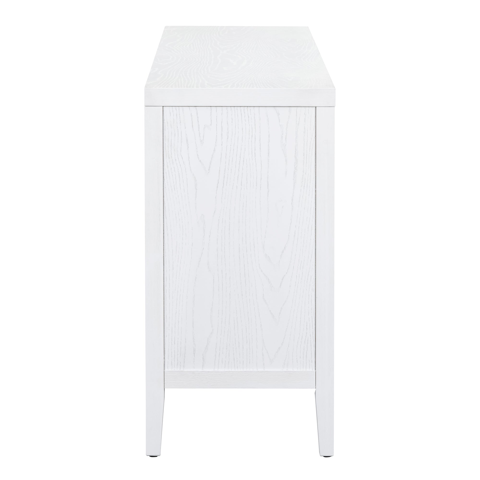 Circular Groove Design Retro Sideboard